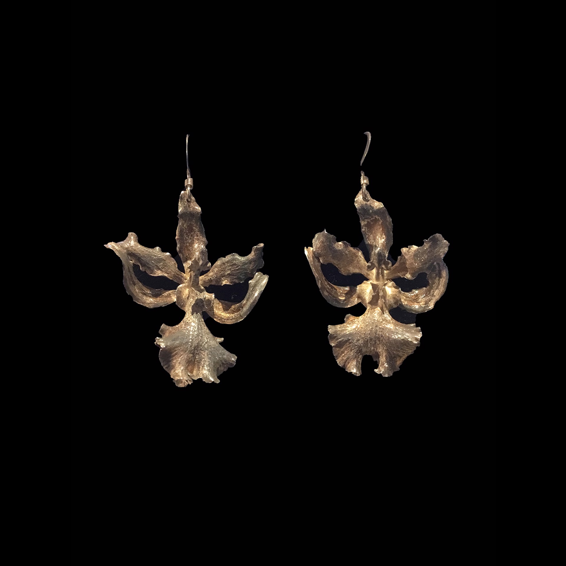 LG Orchid Earrings by Wayne Keeth