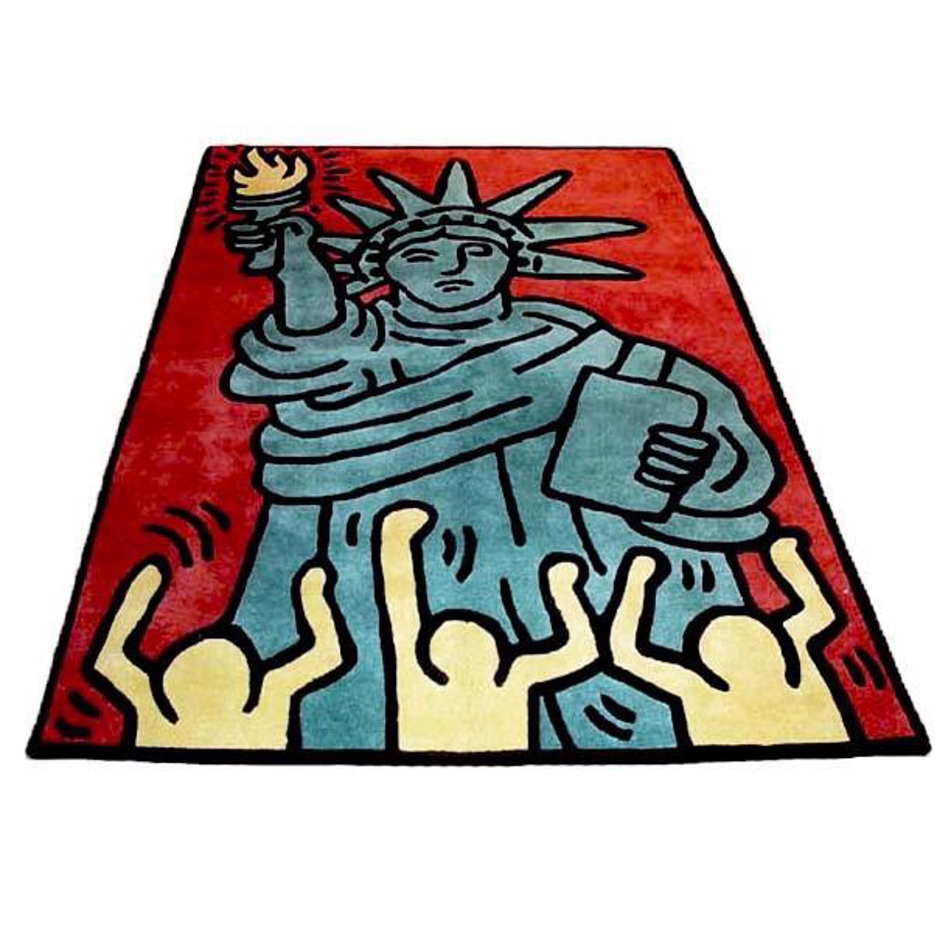 Statue of Liberty Rug by Keith Haring