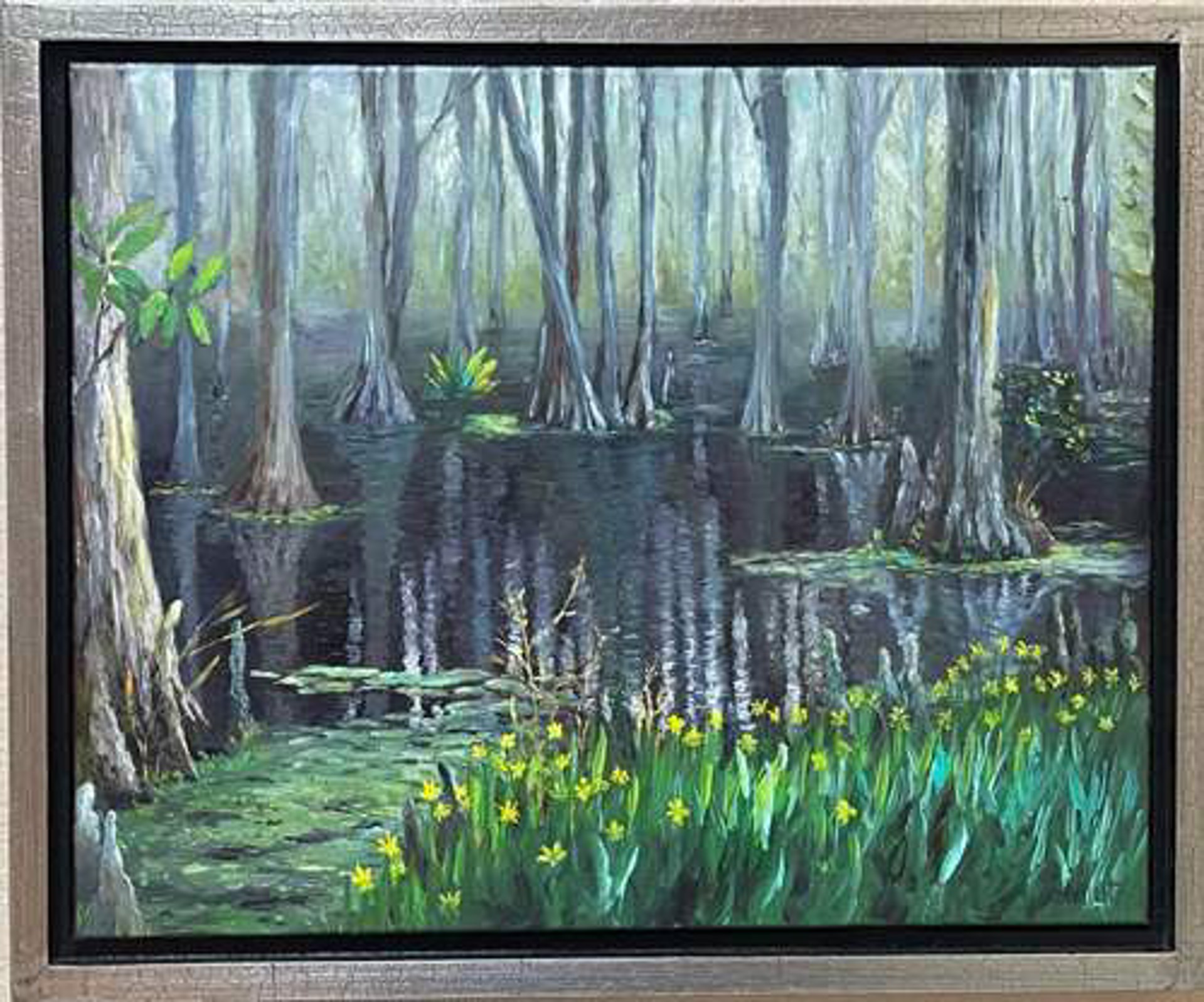 Daffodils Amongst the Trees by Cynthia Jewell Pollett