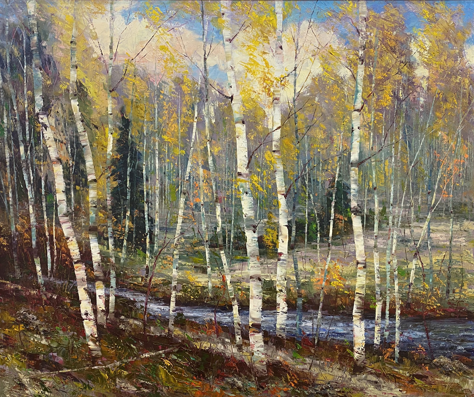 Fall Stream (SOLD) by DEAN BRADSHAW