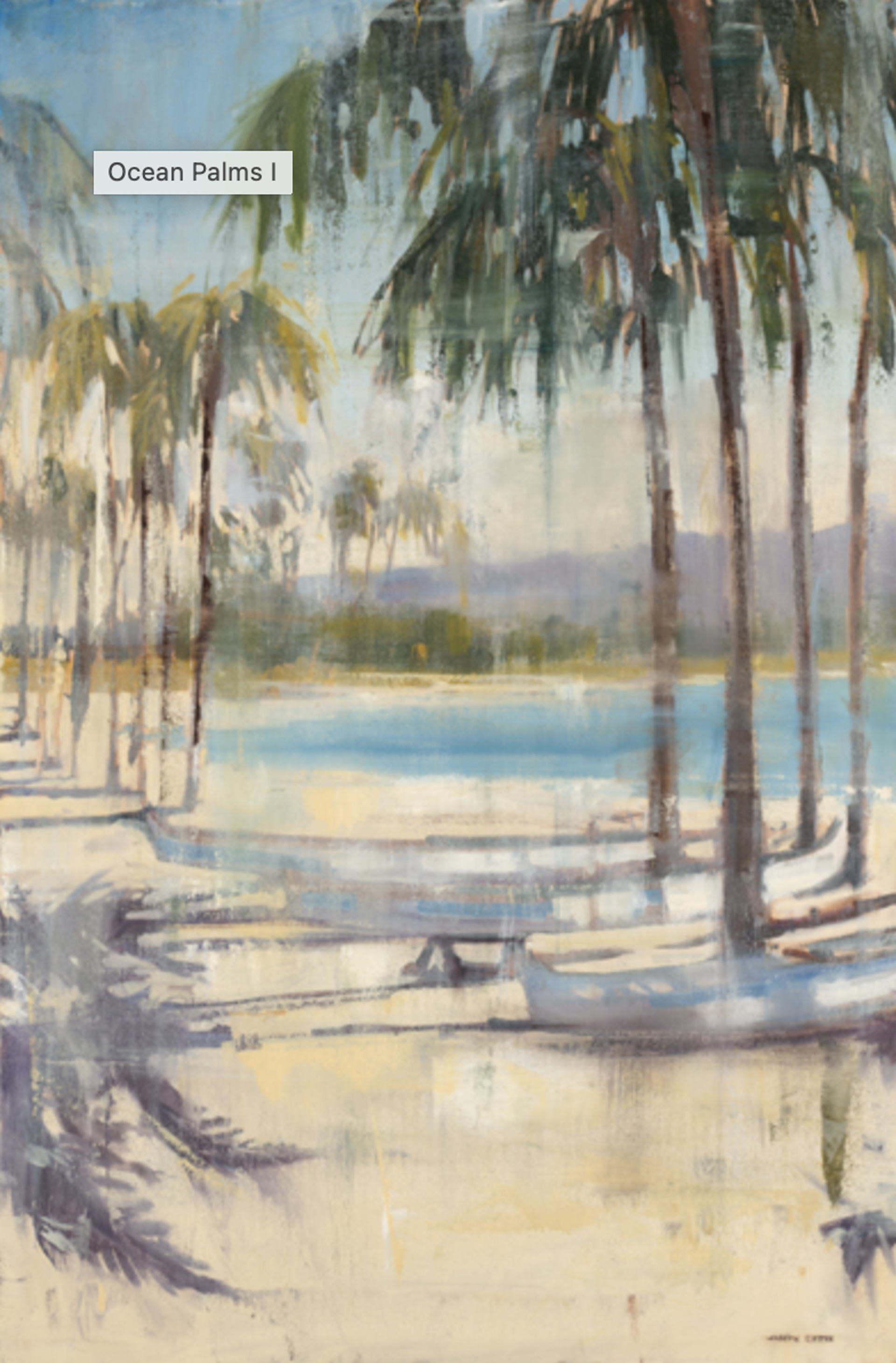 Ocean Palms I by Joseph Cates