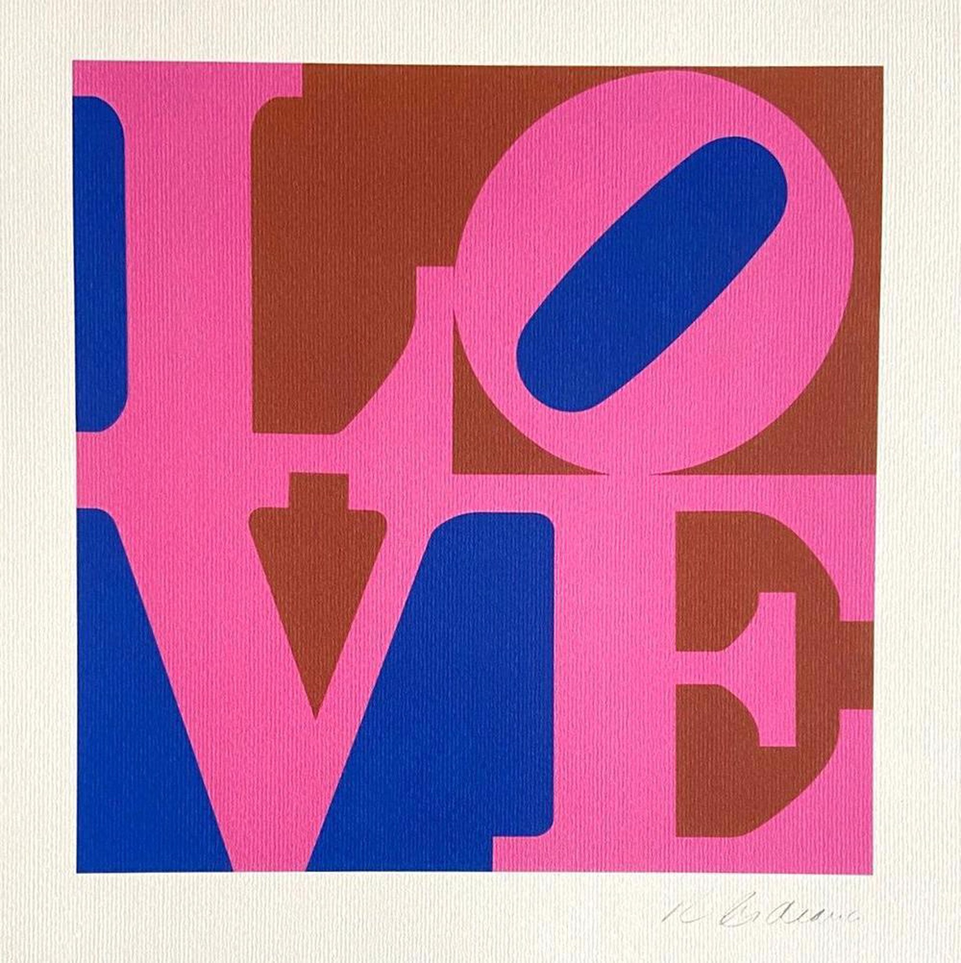 LOVE (Blue, Pink, Red) by Robert Indiana