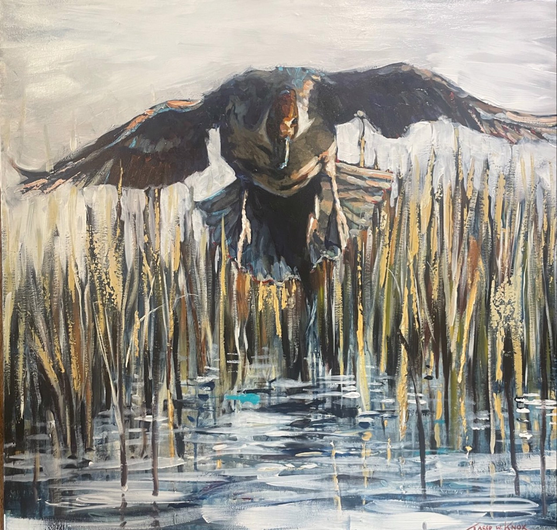 Landing in the Reeds by Jared Knox