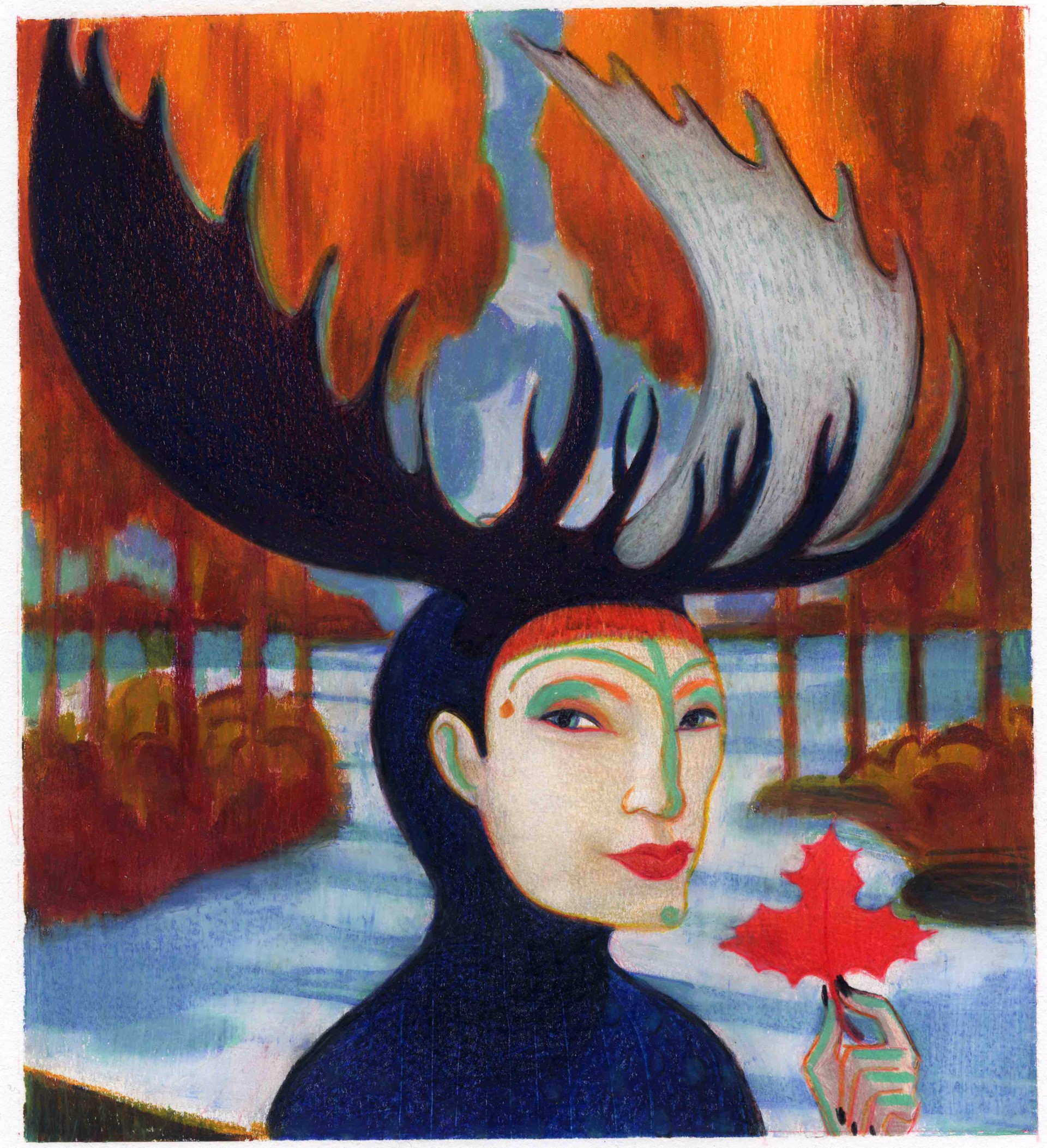 Cover Internazionale, Illustration for Storie by Nick Mount by Lorenzo Mattotti