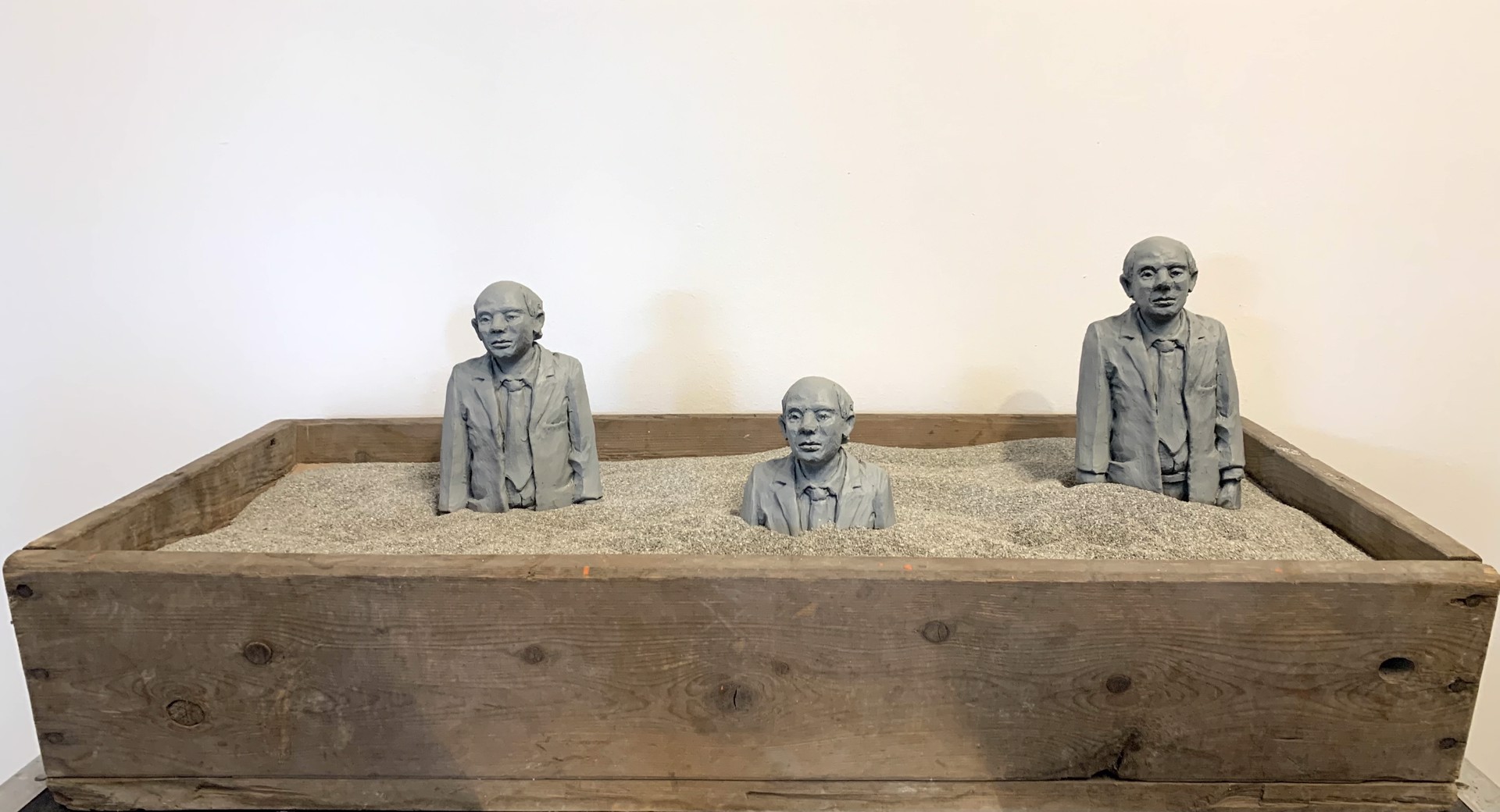 Sand Box Men by Isaac Cordal