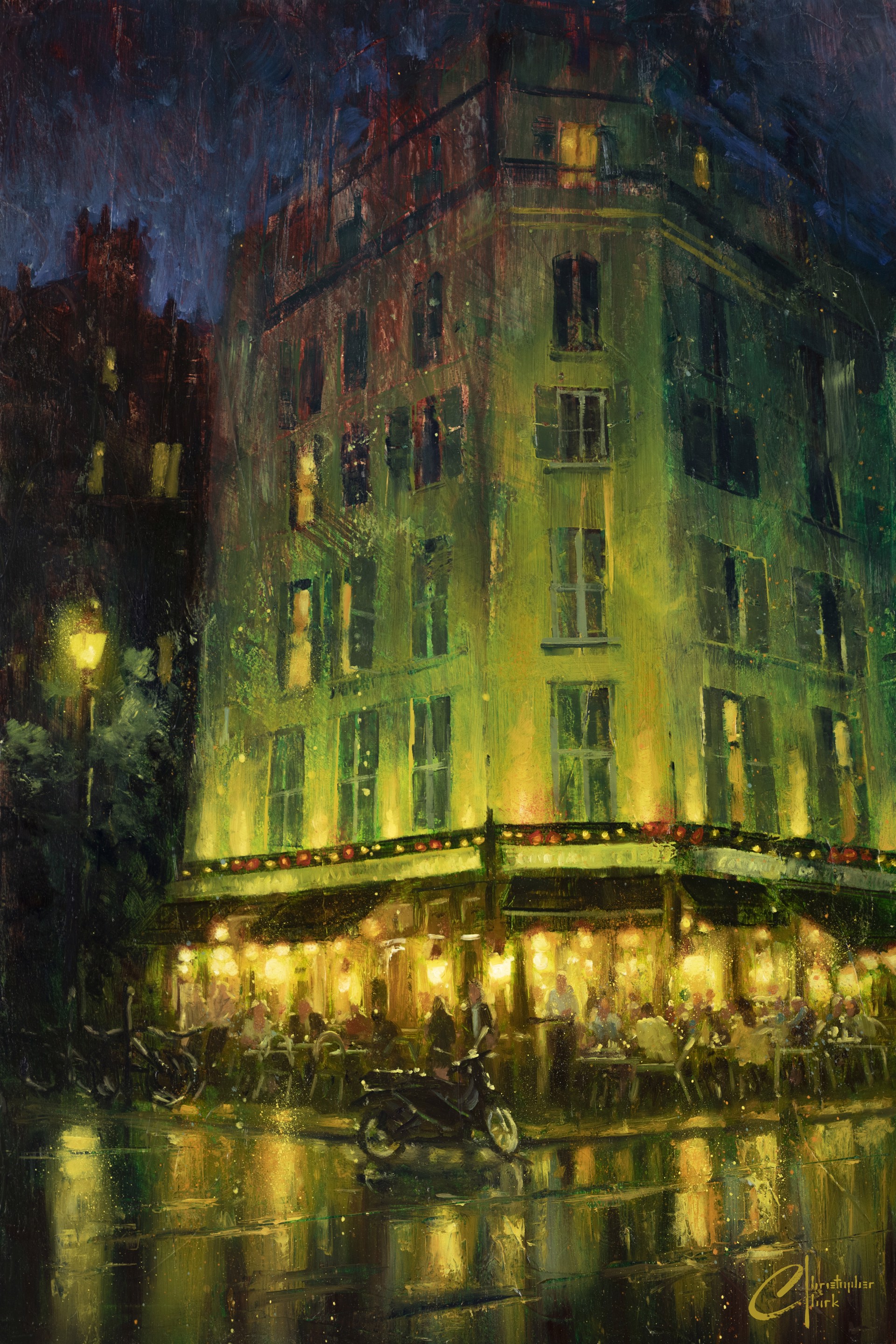 Paris, Cafe Atmosphere by Christopher Clark
