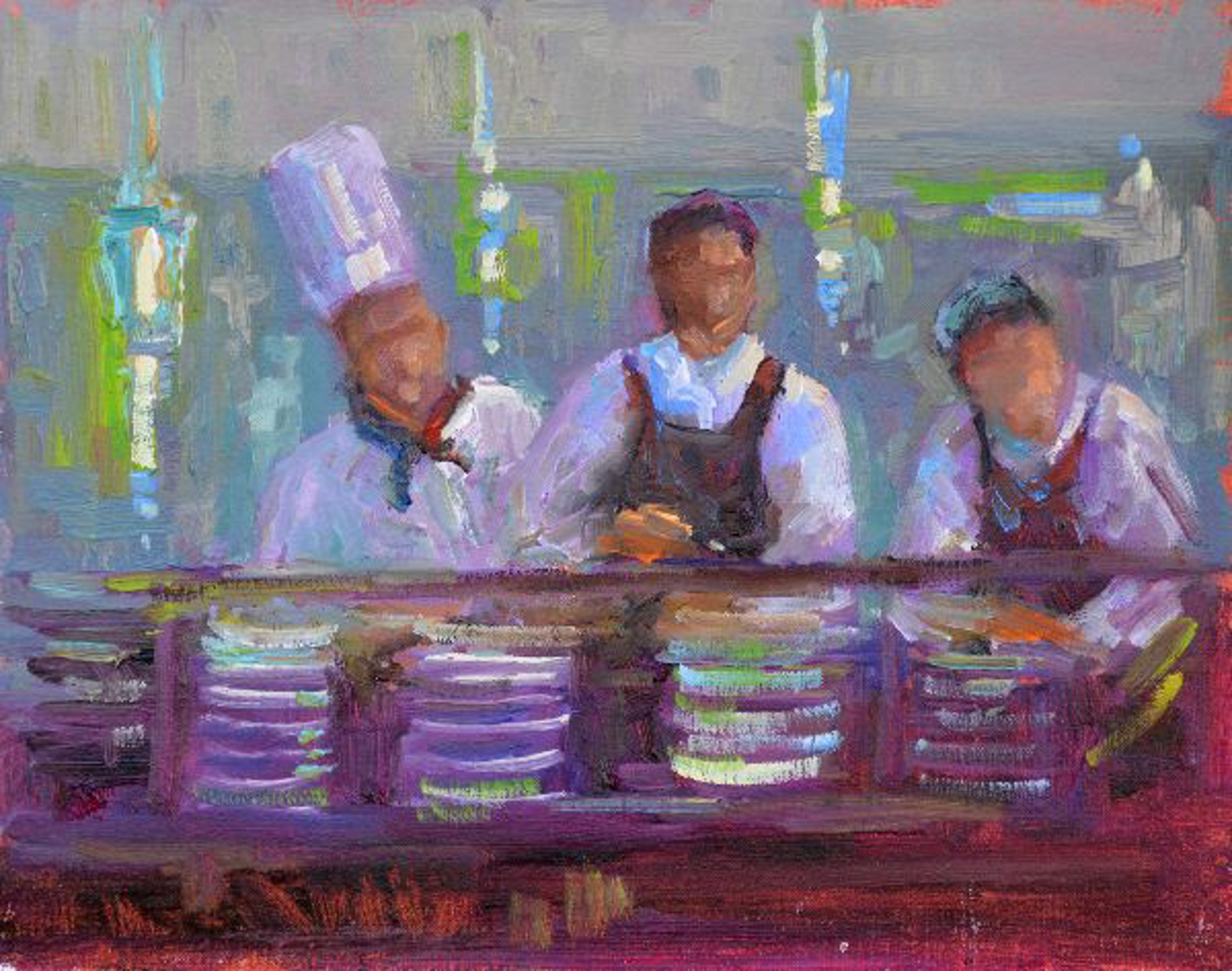 Three Chefs by Karen Hewitt Hagan