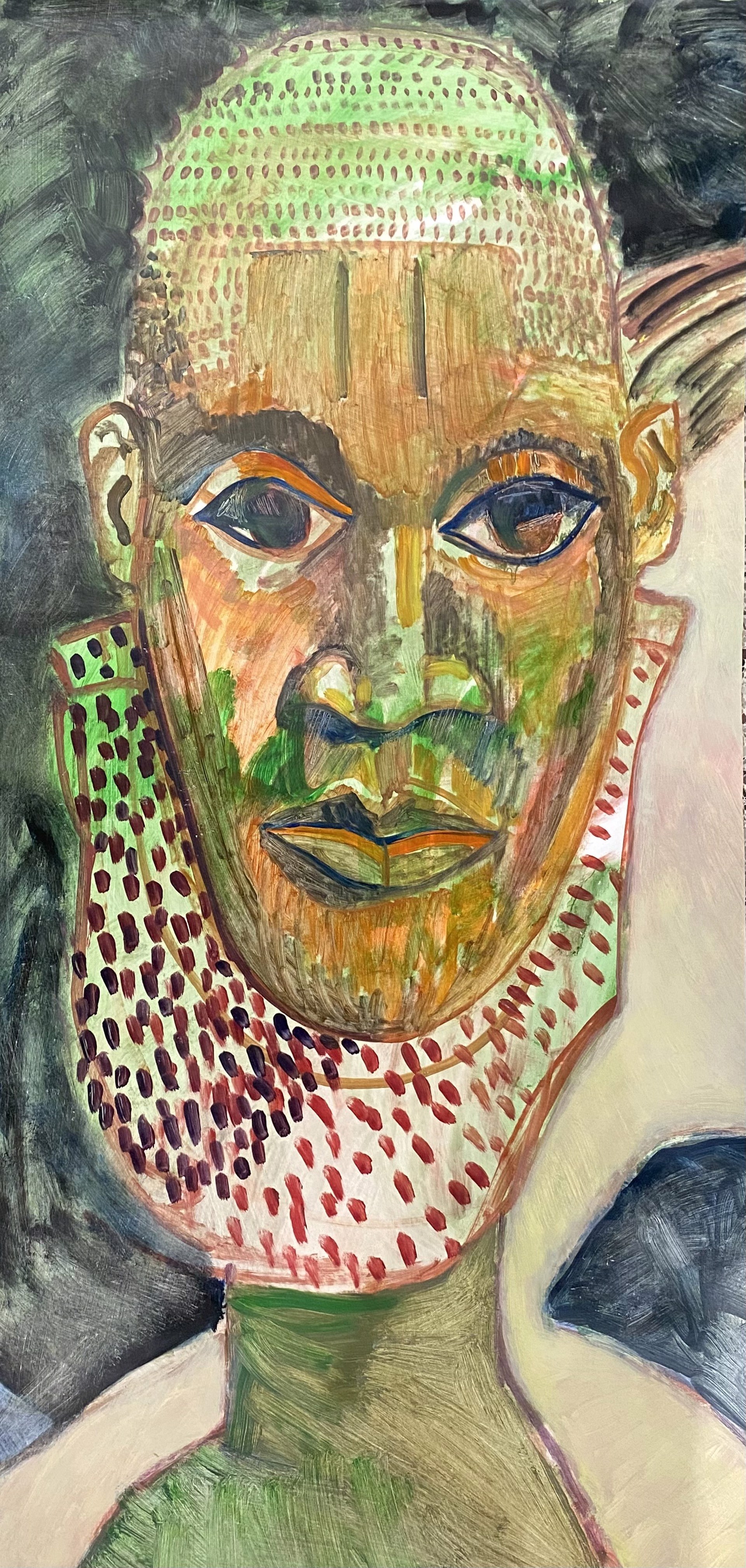 Benin Head by Jill Slaymaker