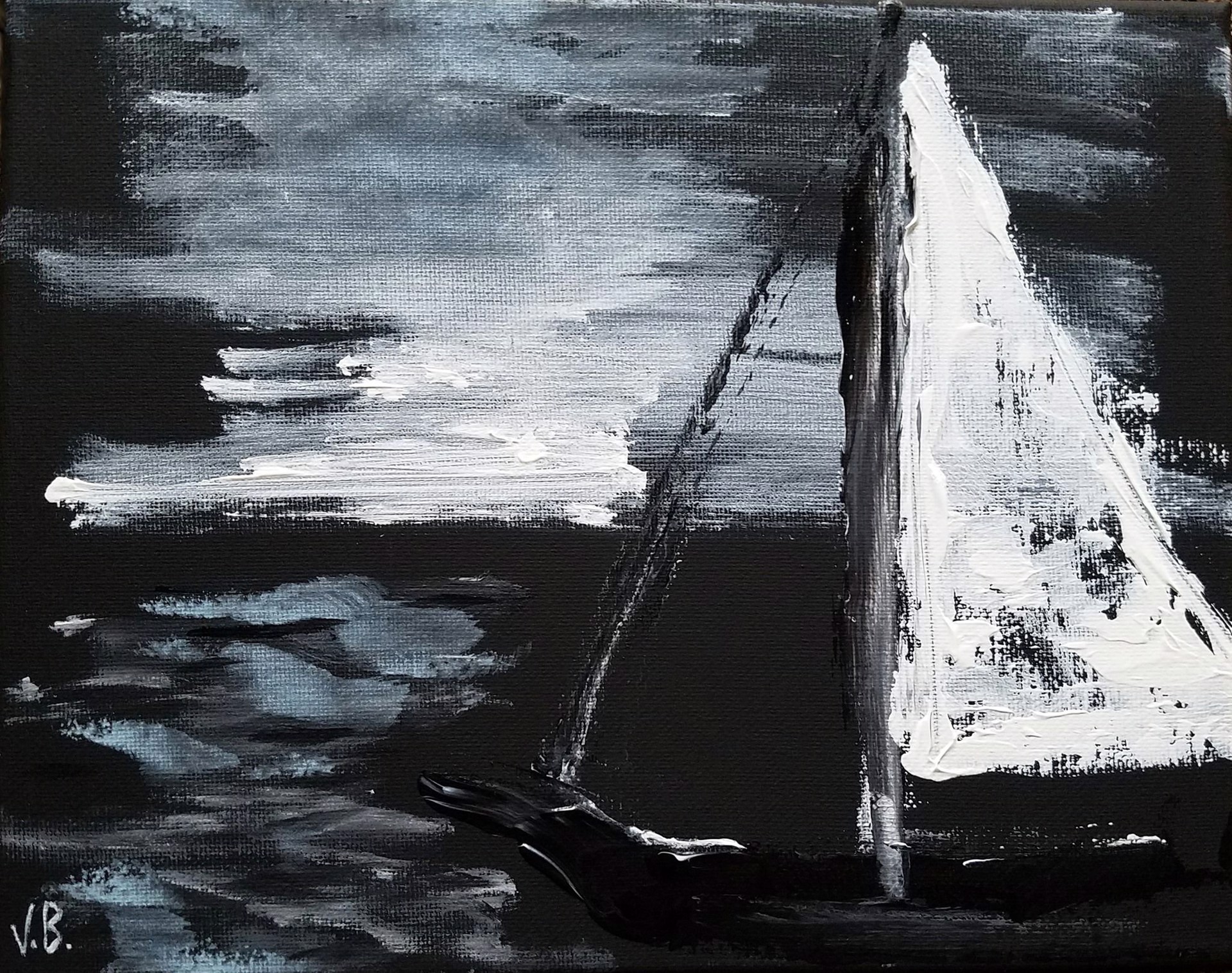 Night Sailing by Vian Borchert