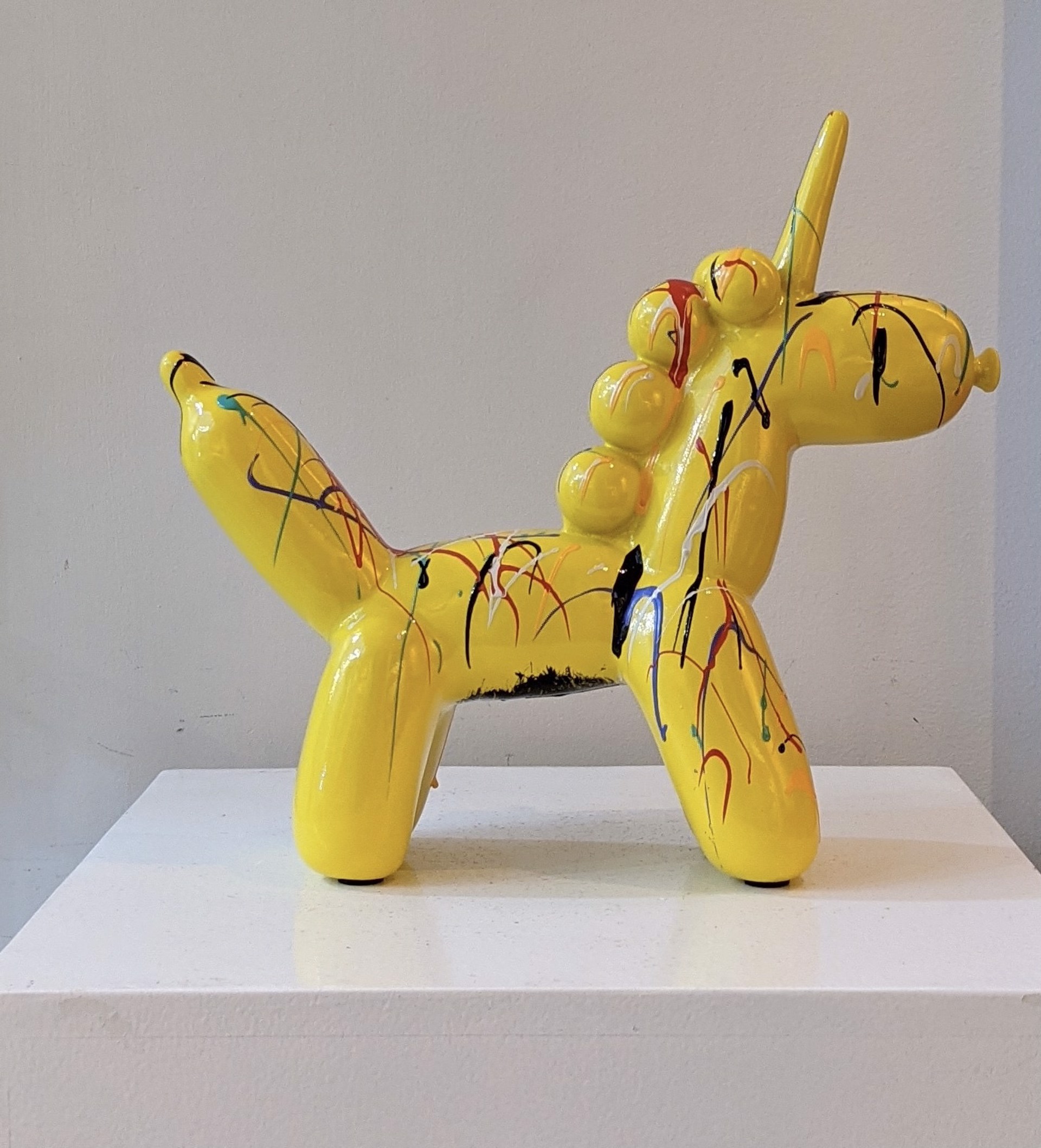 Yellow Balloon Unicorn 1 by Elena Bulatova