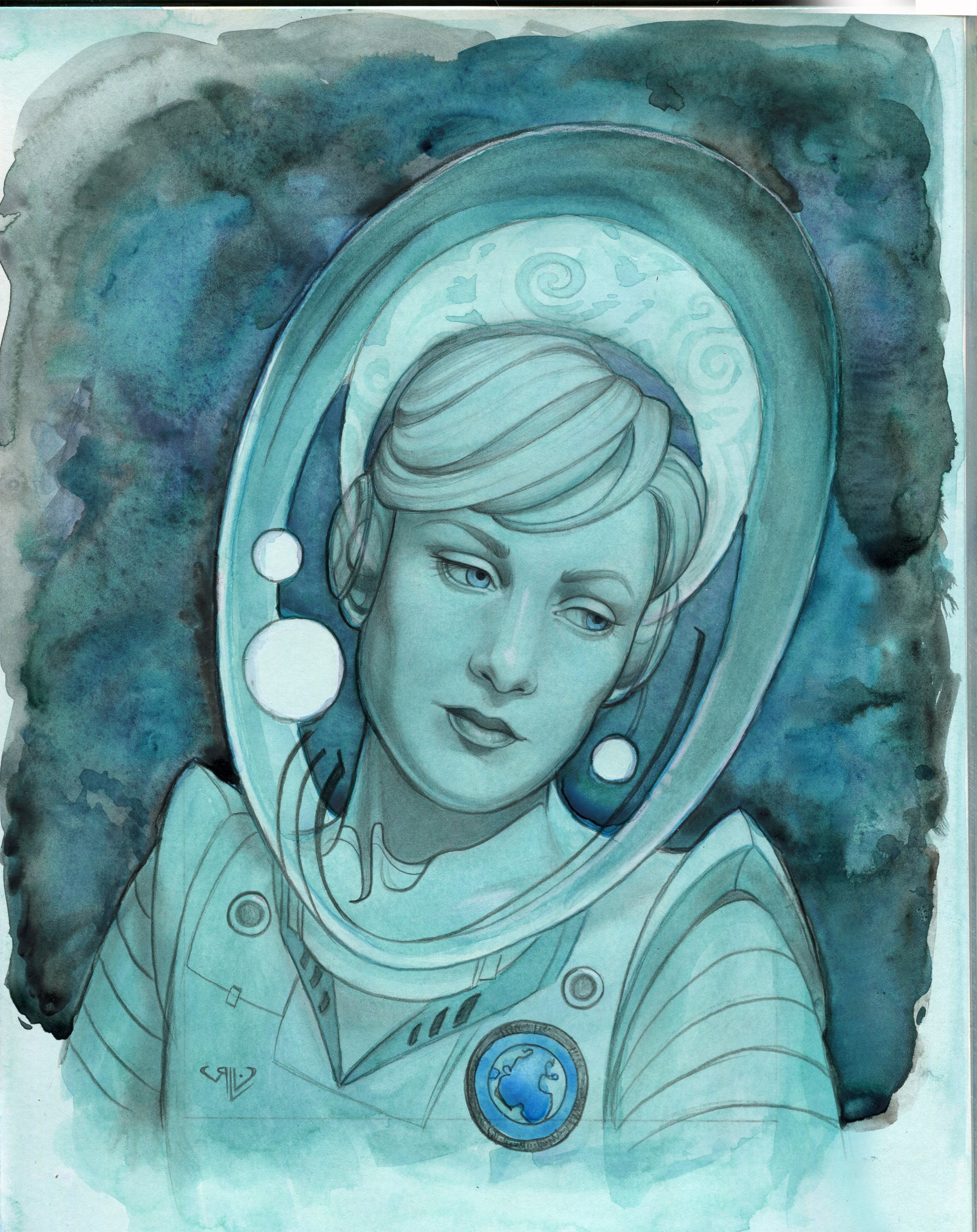 Blue Astronaut by Rhonda Libbey
