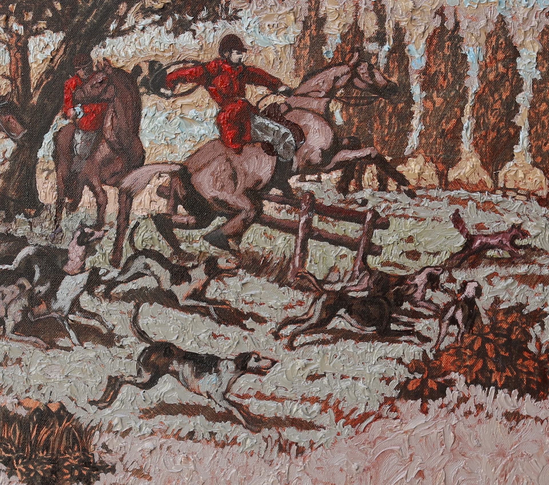 Three Gentlemen on the Hunt in 1880 by Carlos Gamez de Francisco