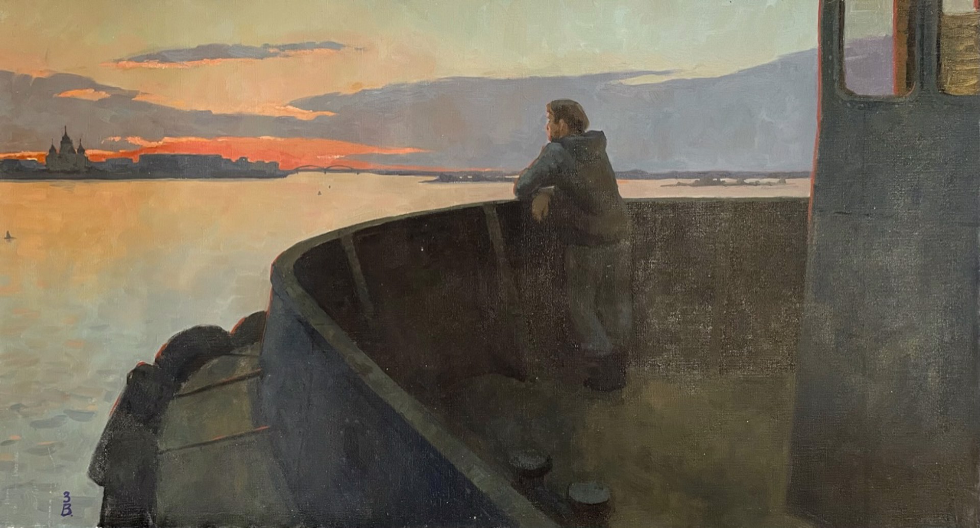 Evening on the Volga by Ekatrina Voronina