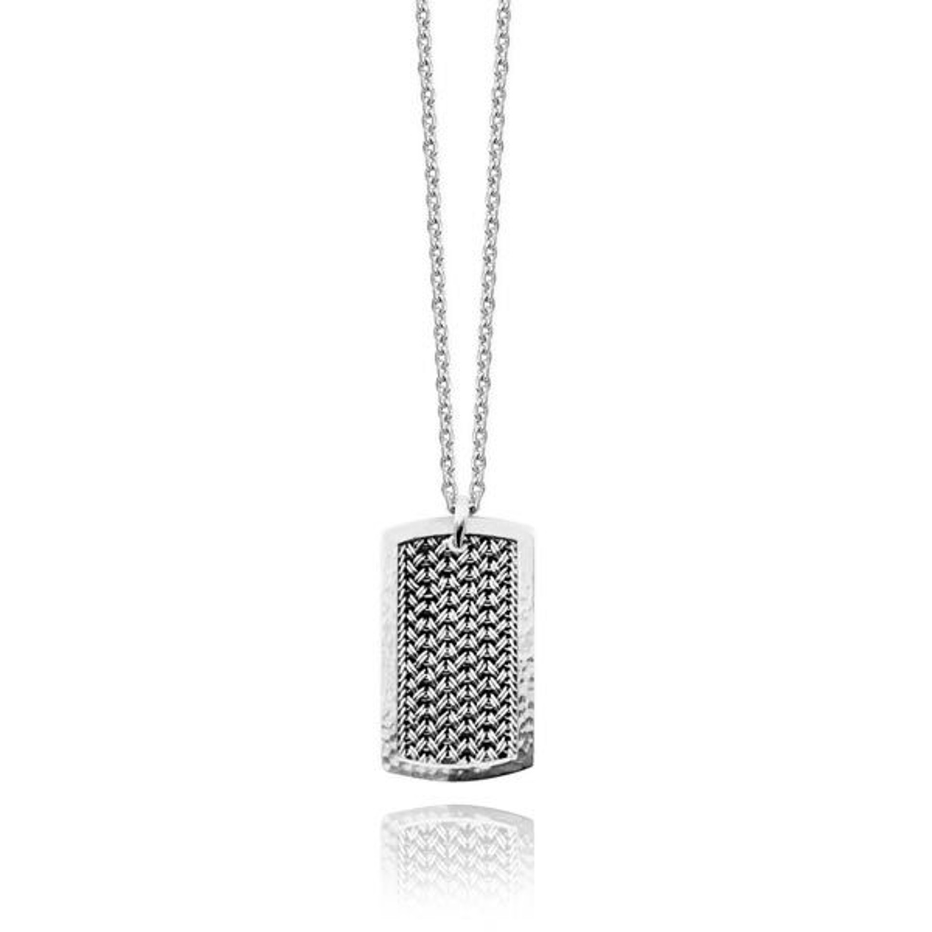 7022 Men's Silver Necklace by Lois Hill