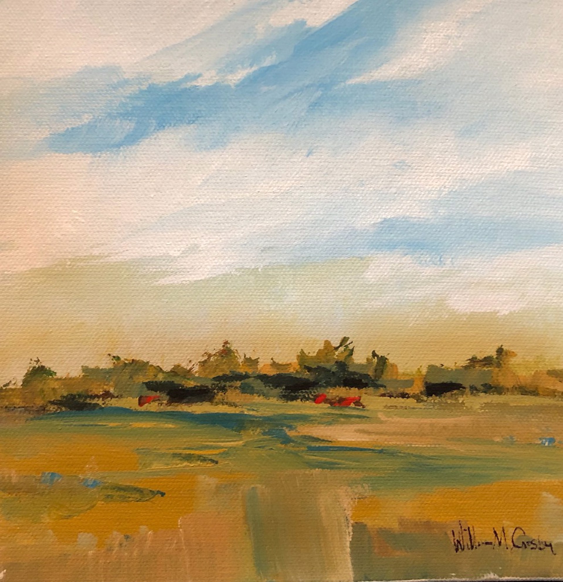 Across the Fields III by William Crosby