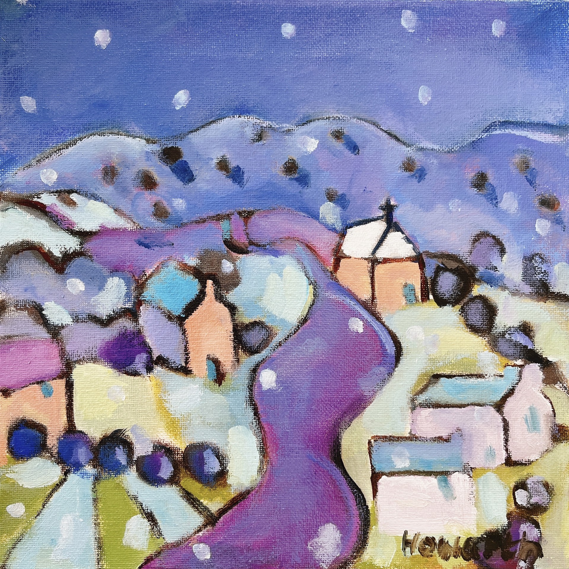 Evening Walk in the First Snow by Katrina Howarth
