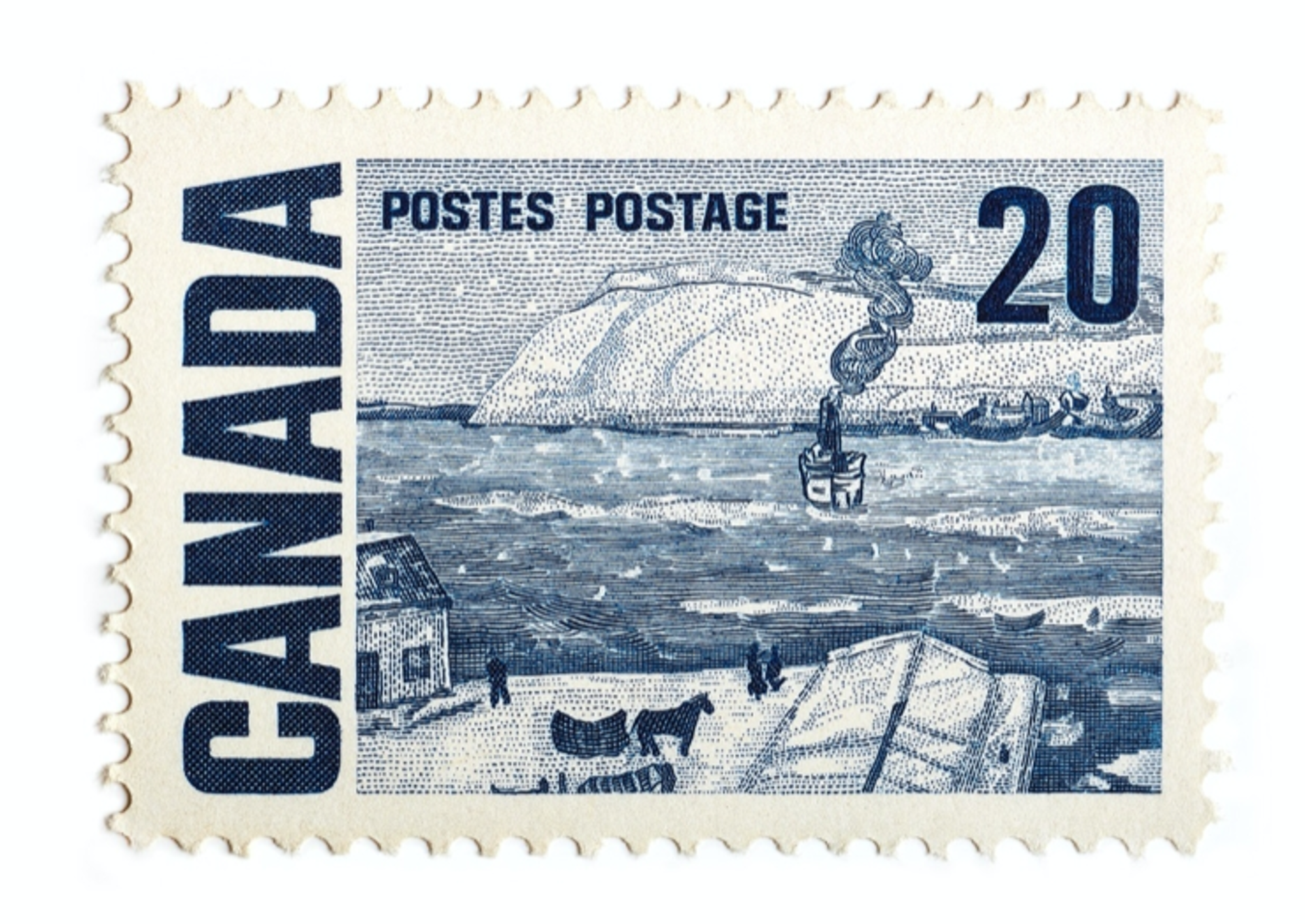 Canada Stamp 20 Cents by Peter Andrew Lusztyk | Collectibles