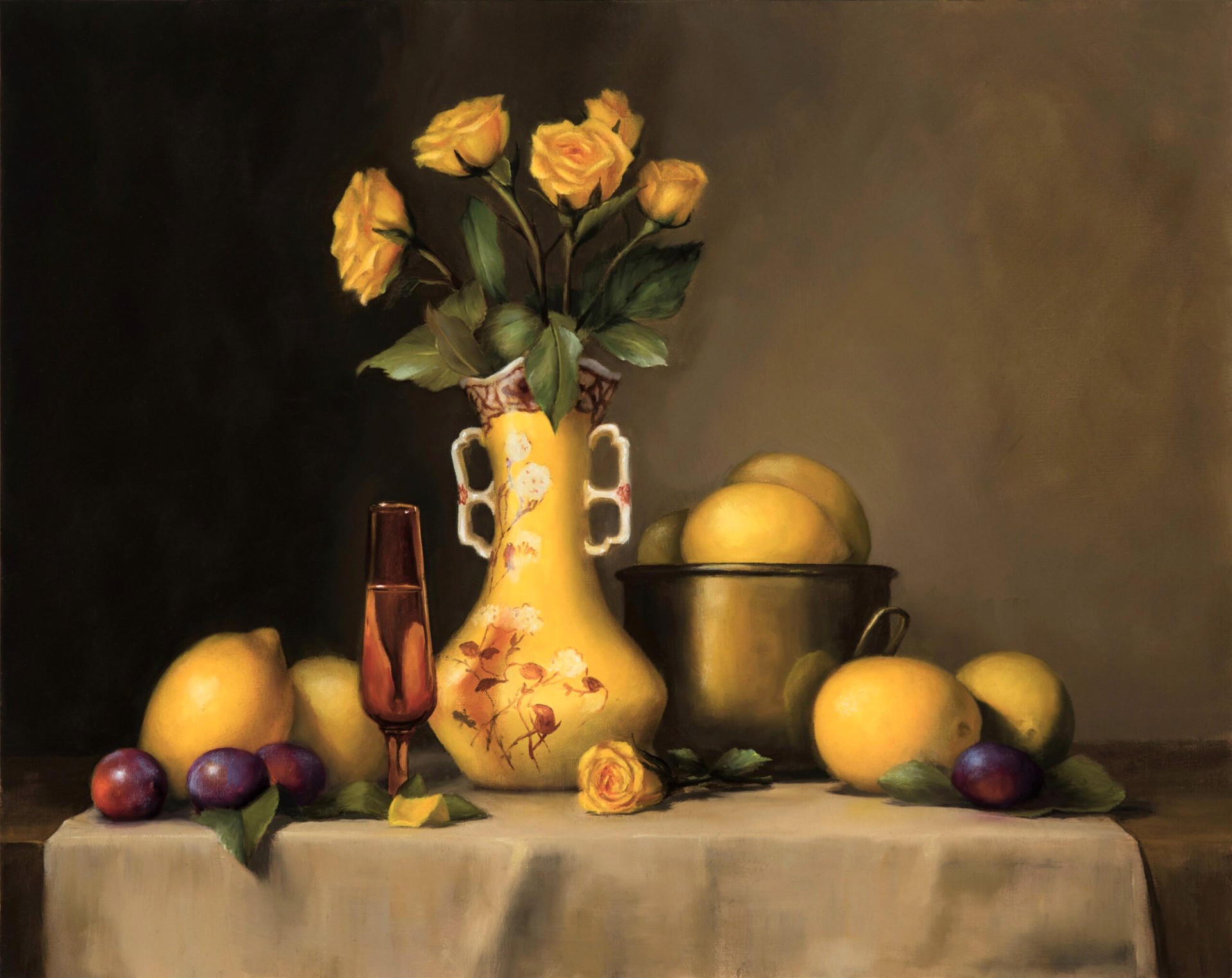 Patricia Claire Tribastone "Symphony of Yellows" by Oil Painters of America