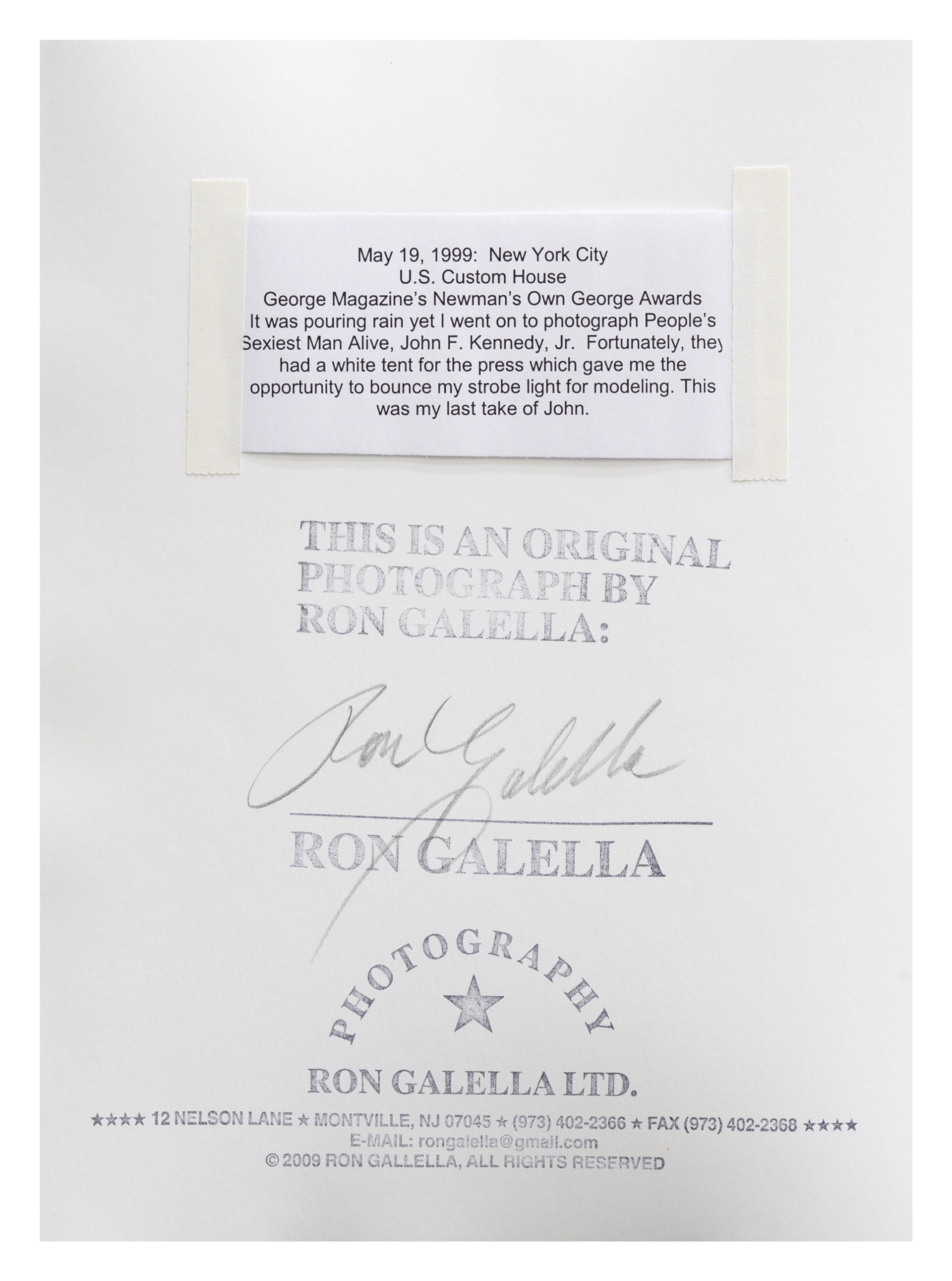 John F. Kennedy, Jr. and Carolyn Kennedy by Ron Galella