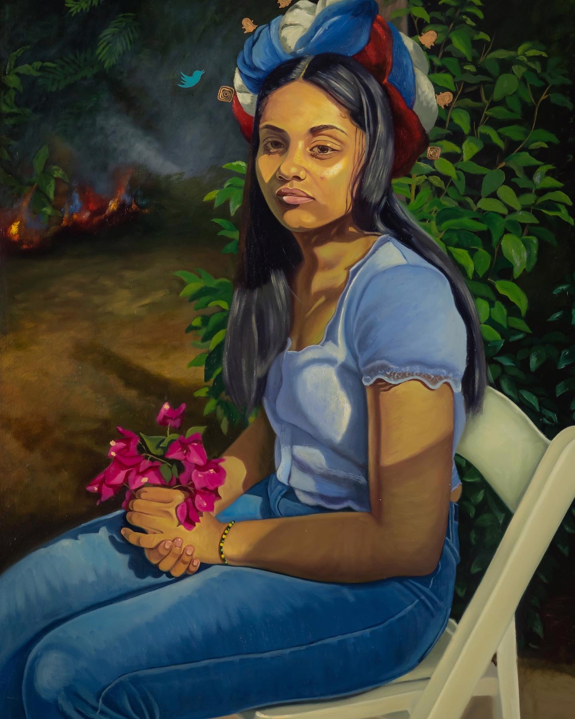 The Weight of the Crown (triptych, panel 3/3) by Alicia Brown