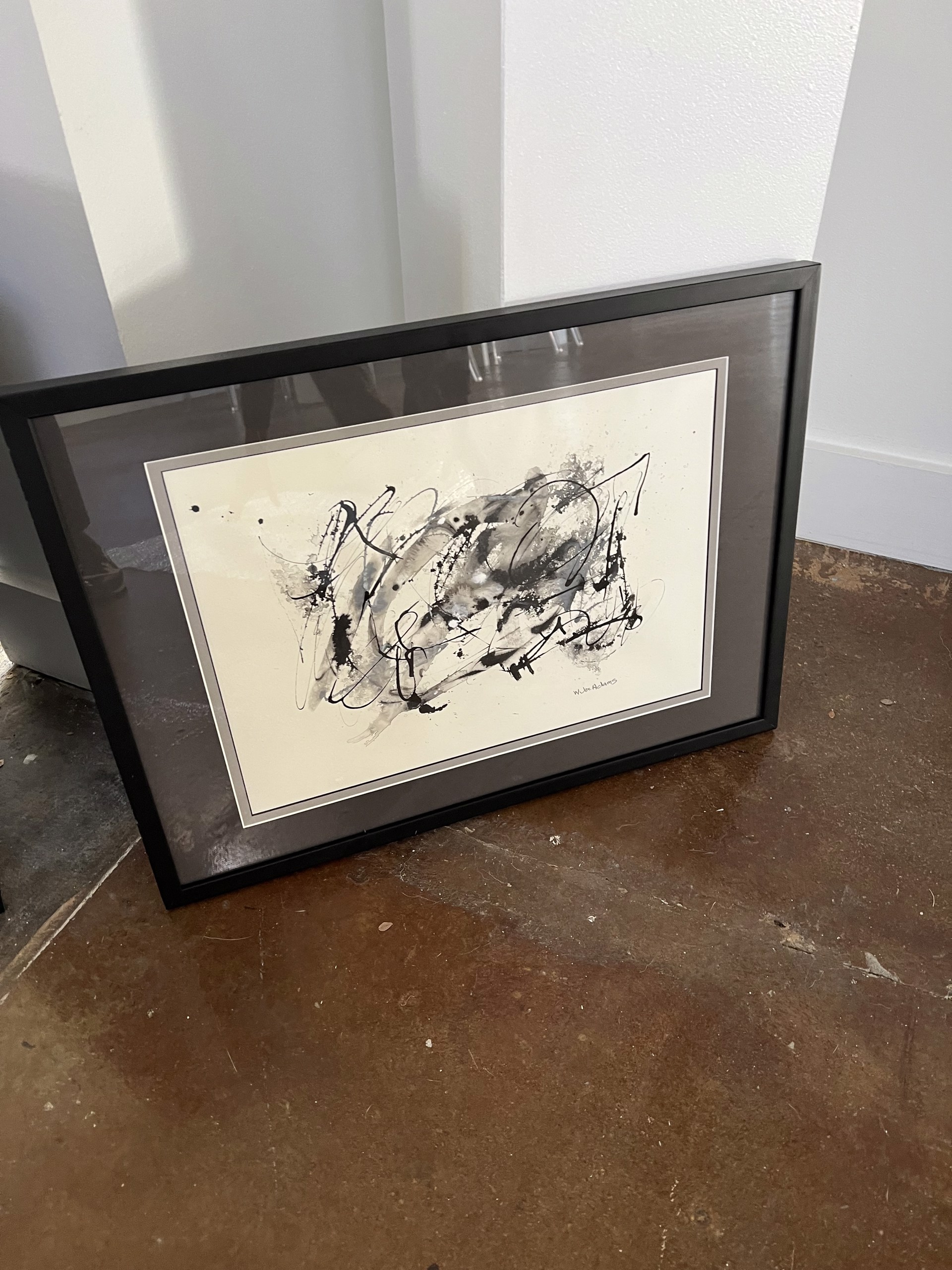 Framed Splatter Joe Adams by Secondary Market + Consignment Pieces