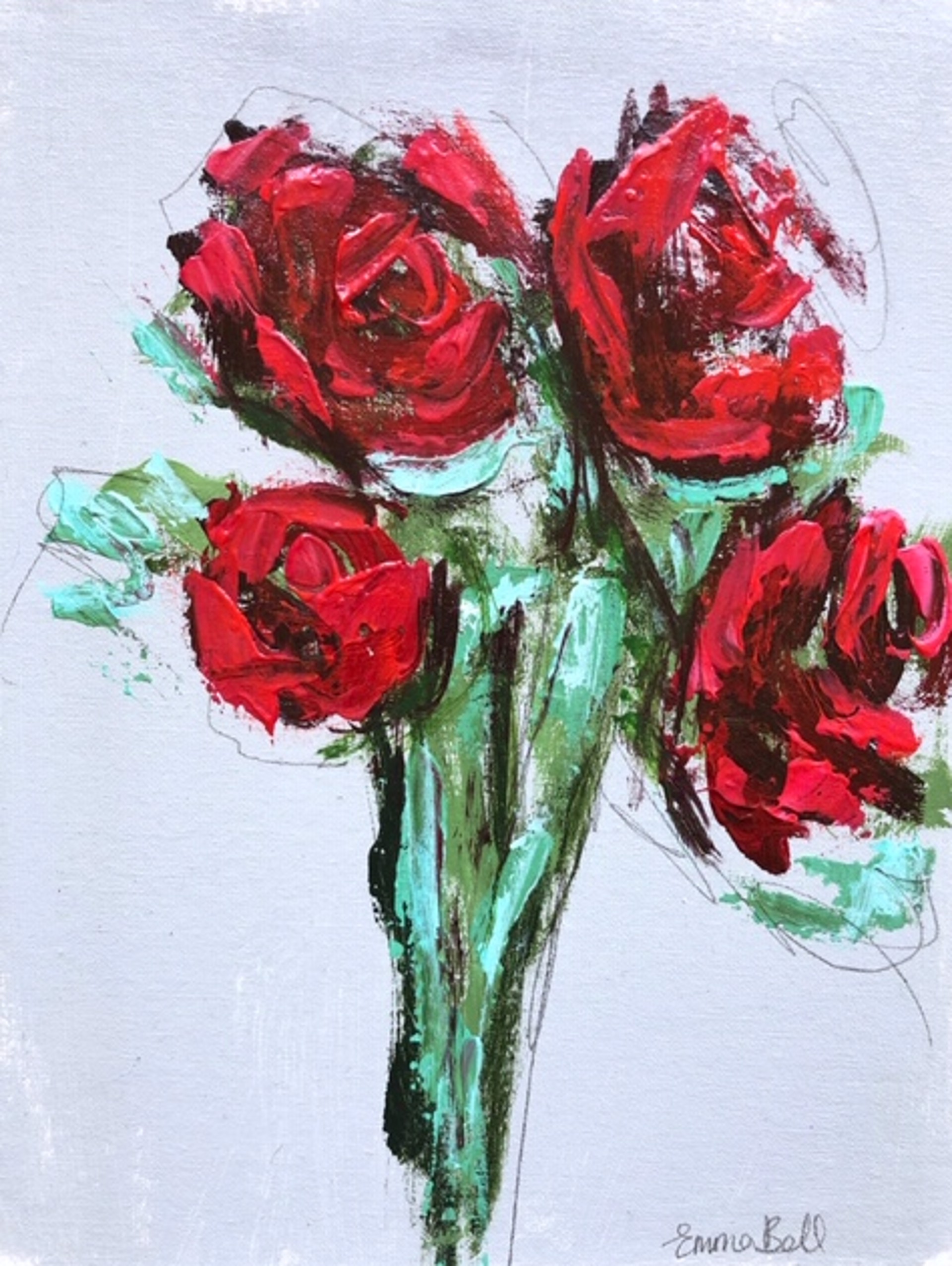 Valentine Roses #8 by Emma Bell