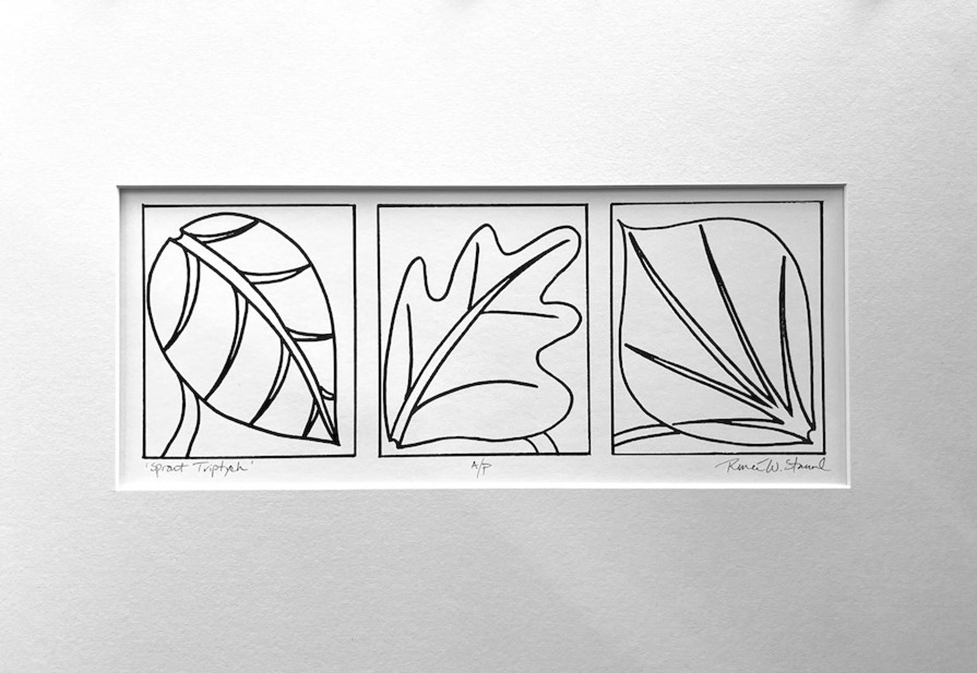 Sprout Triptych I by Renee Stramel