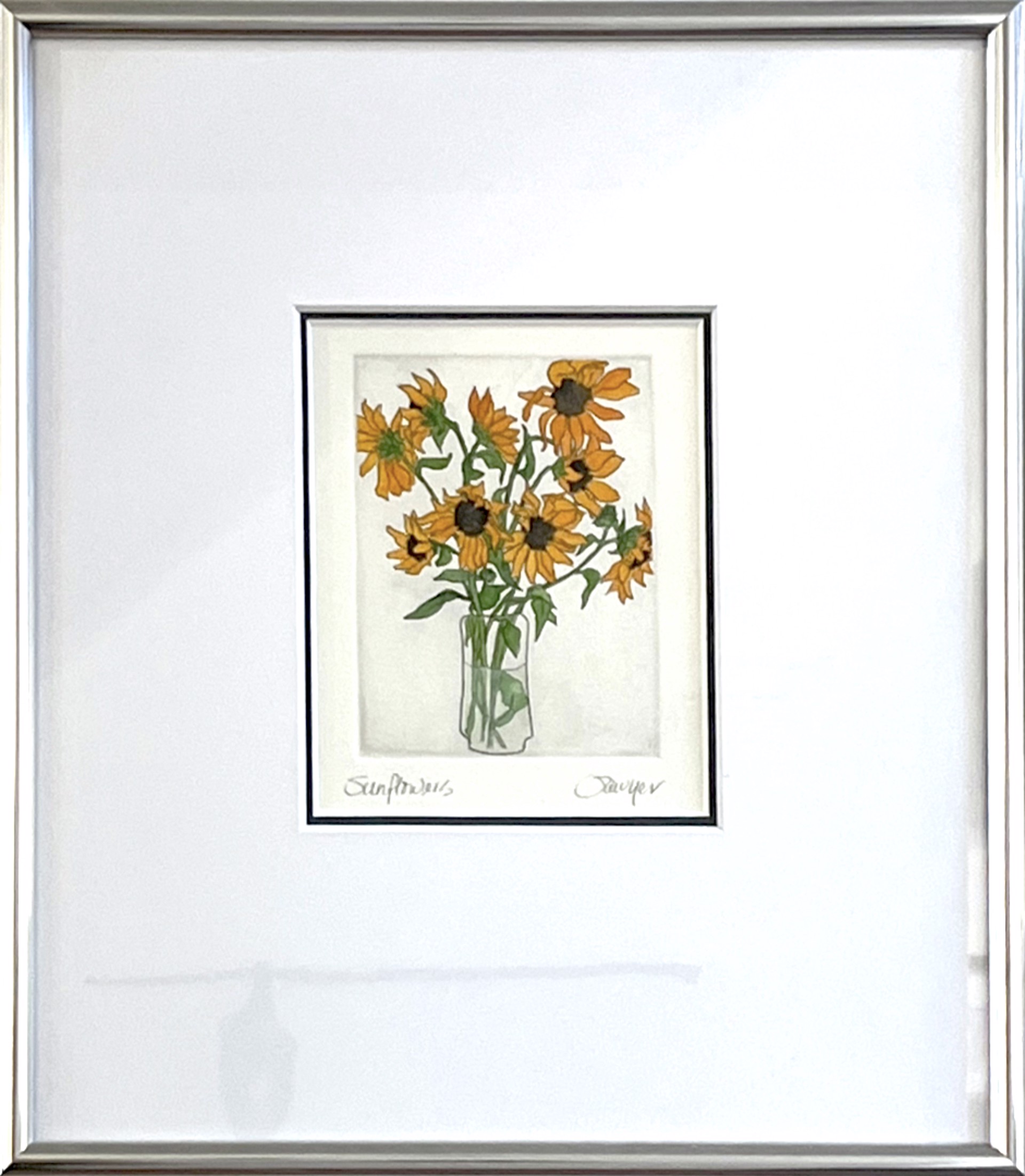 Sunflowers (framed) by Anne Sawyer