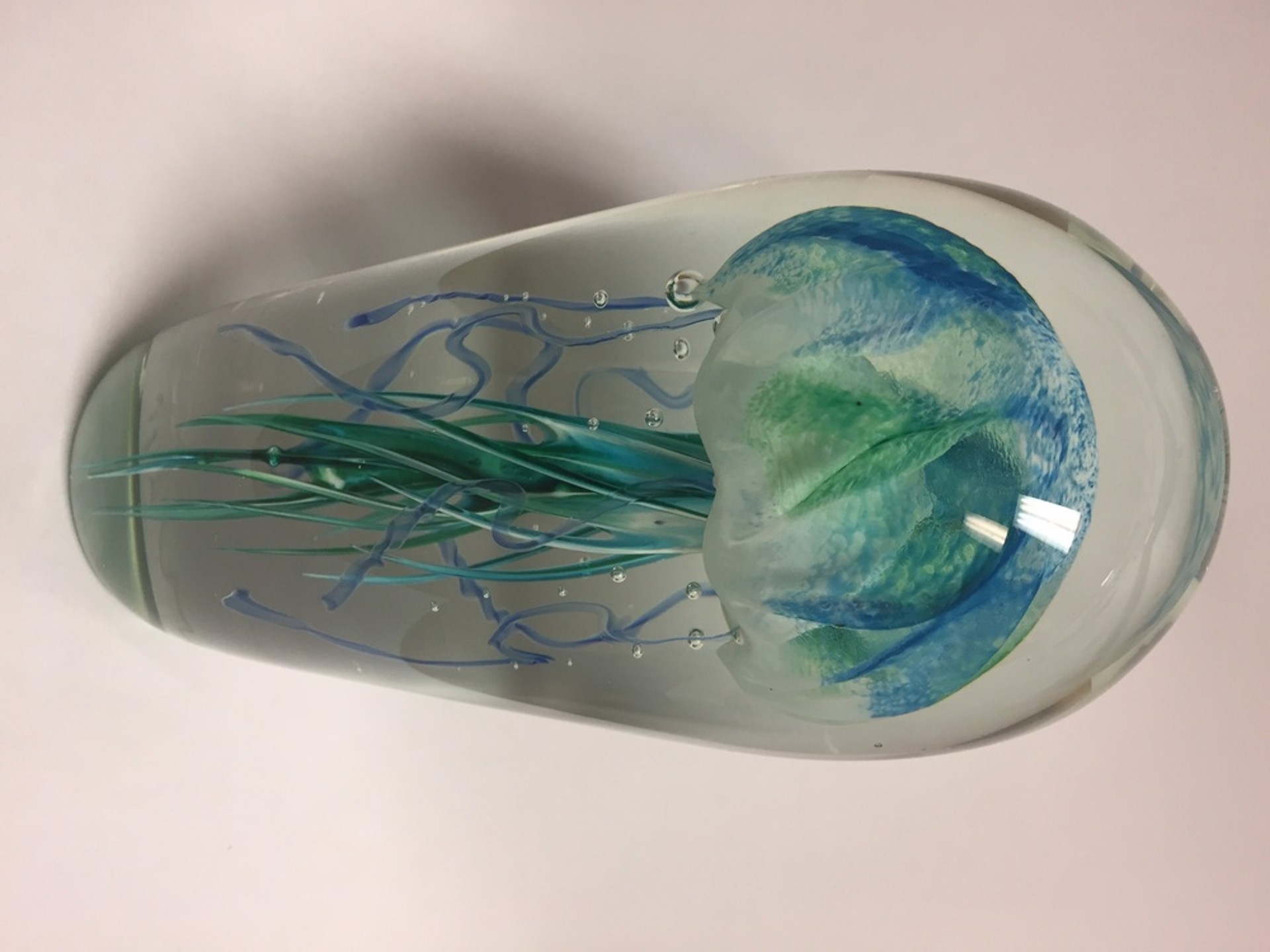 Teal Jelly I by Hot Island Glass
