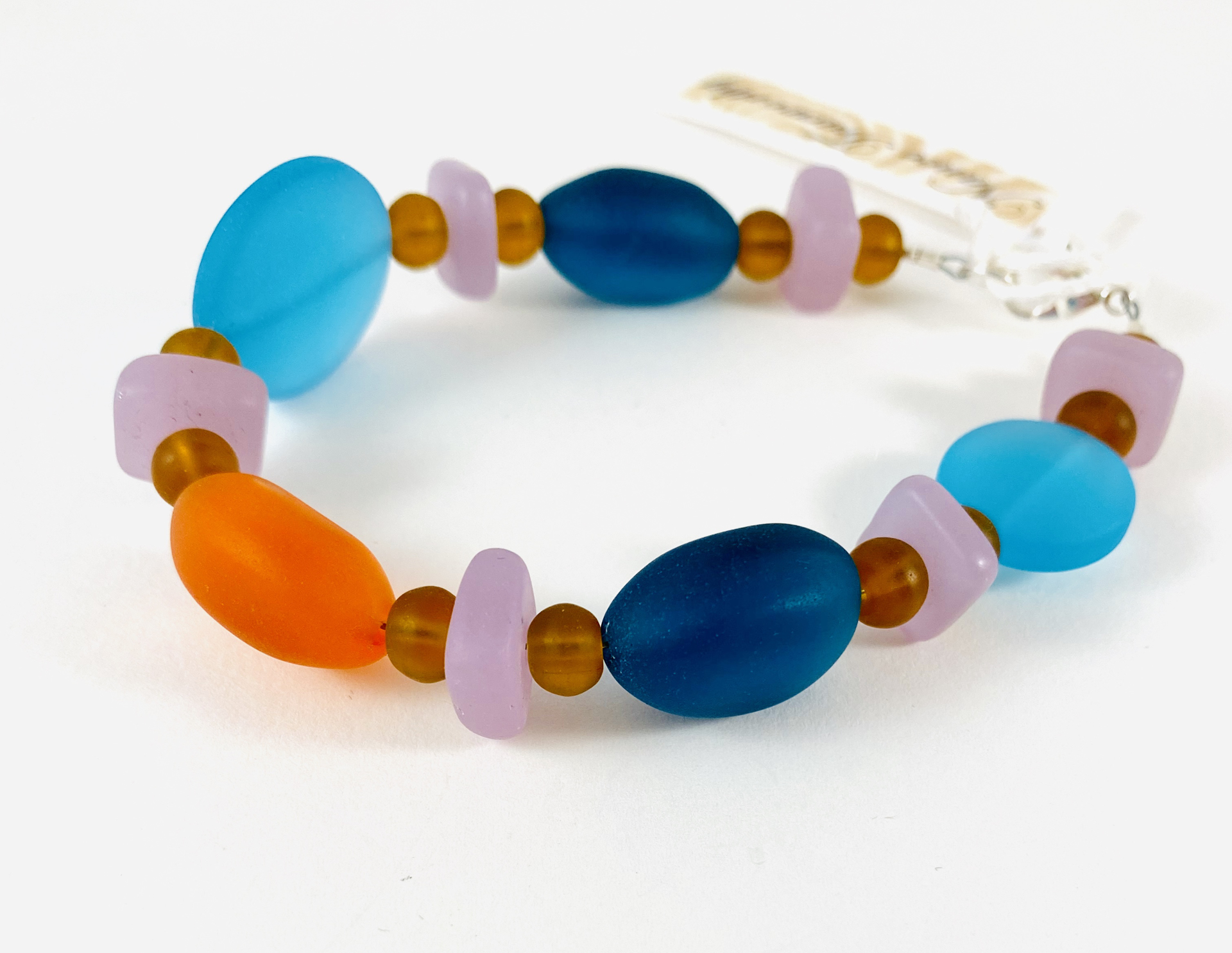 Cultured Seaglass Bracelet #3 by Nance Trueworthy