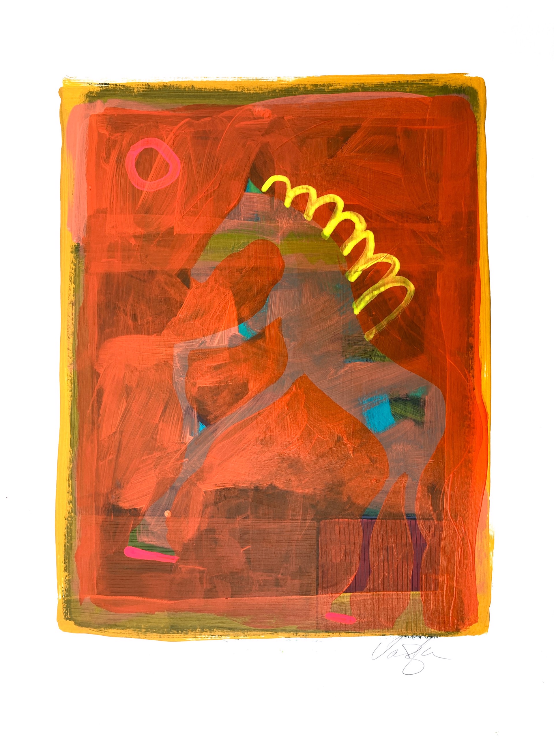Horse with Yellow Mane by Rachael Van Dyke