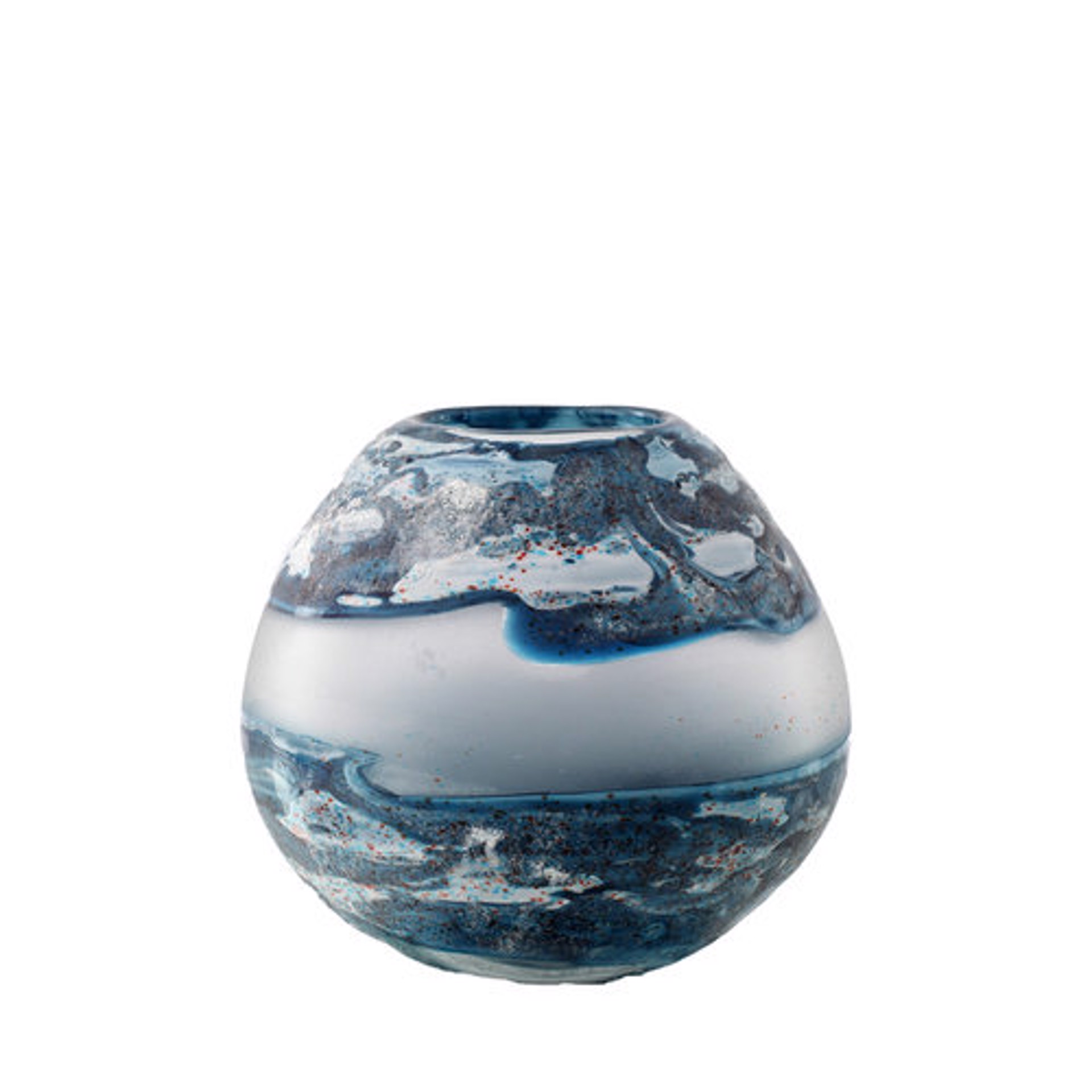 Pietra (Spherical Aqua Vase) by V Handblown Glass