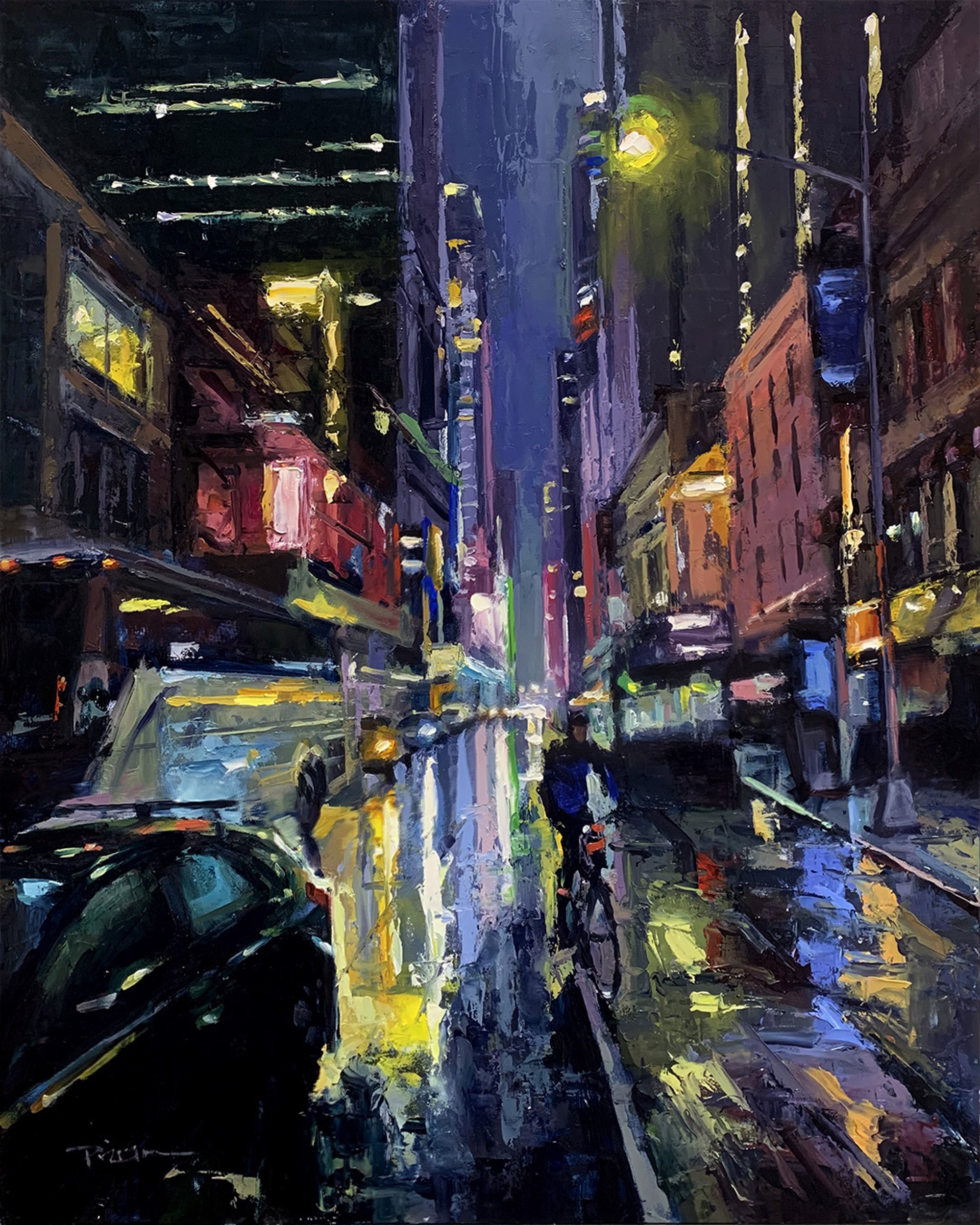 New York Rainy Night by Pil Ho Lee