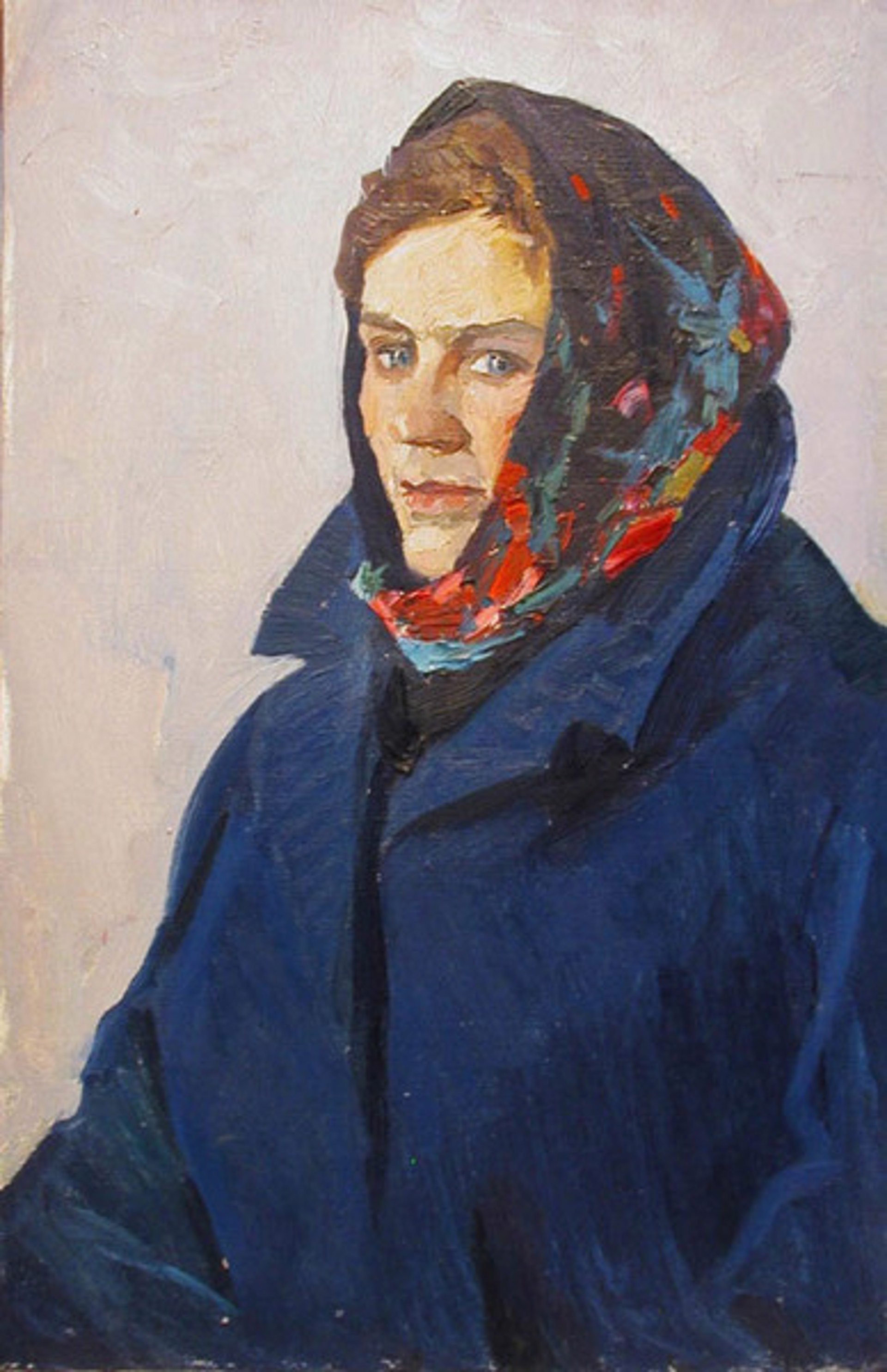 Woman in Blue by Viktor Shatalin