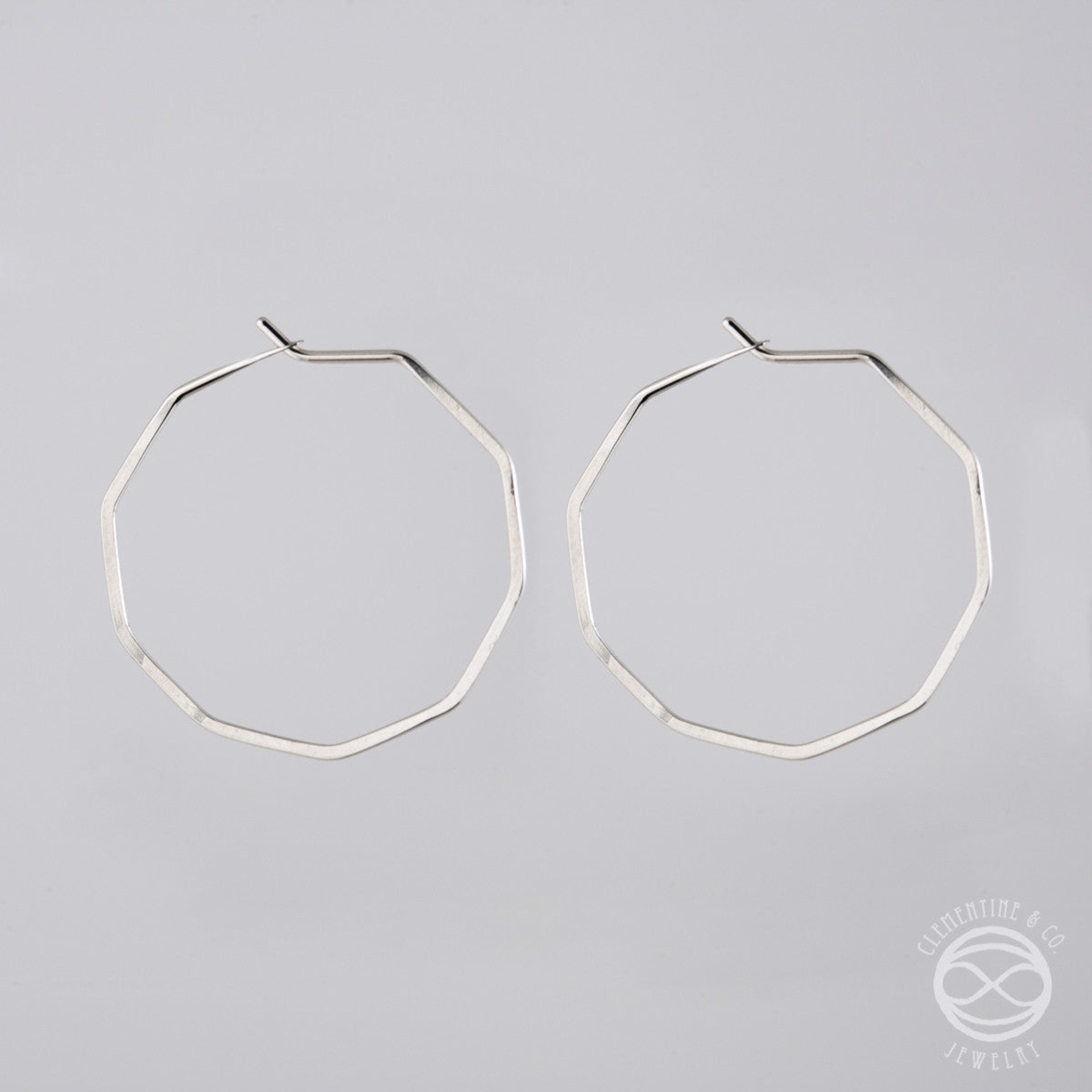Pi Earrings  -  Nonagon by Clementine & Co. Jewelry