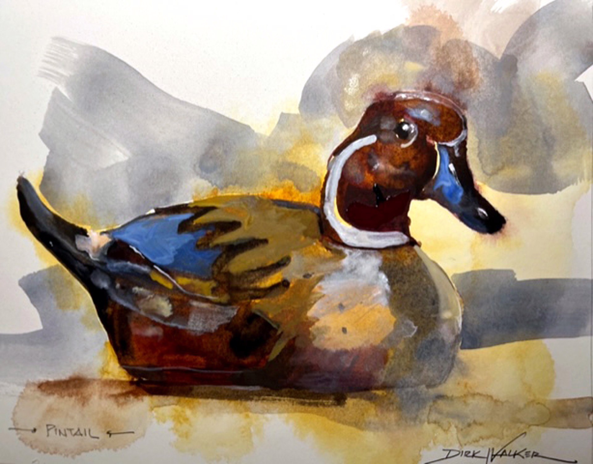 Antique Pintail Duck Decoy by Dirk Walker
