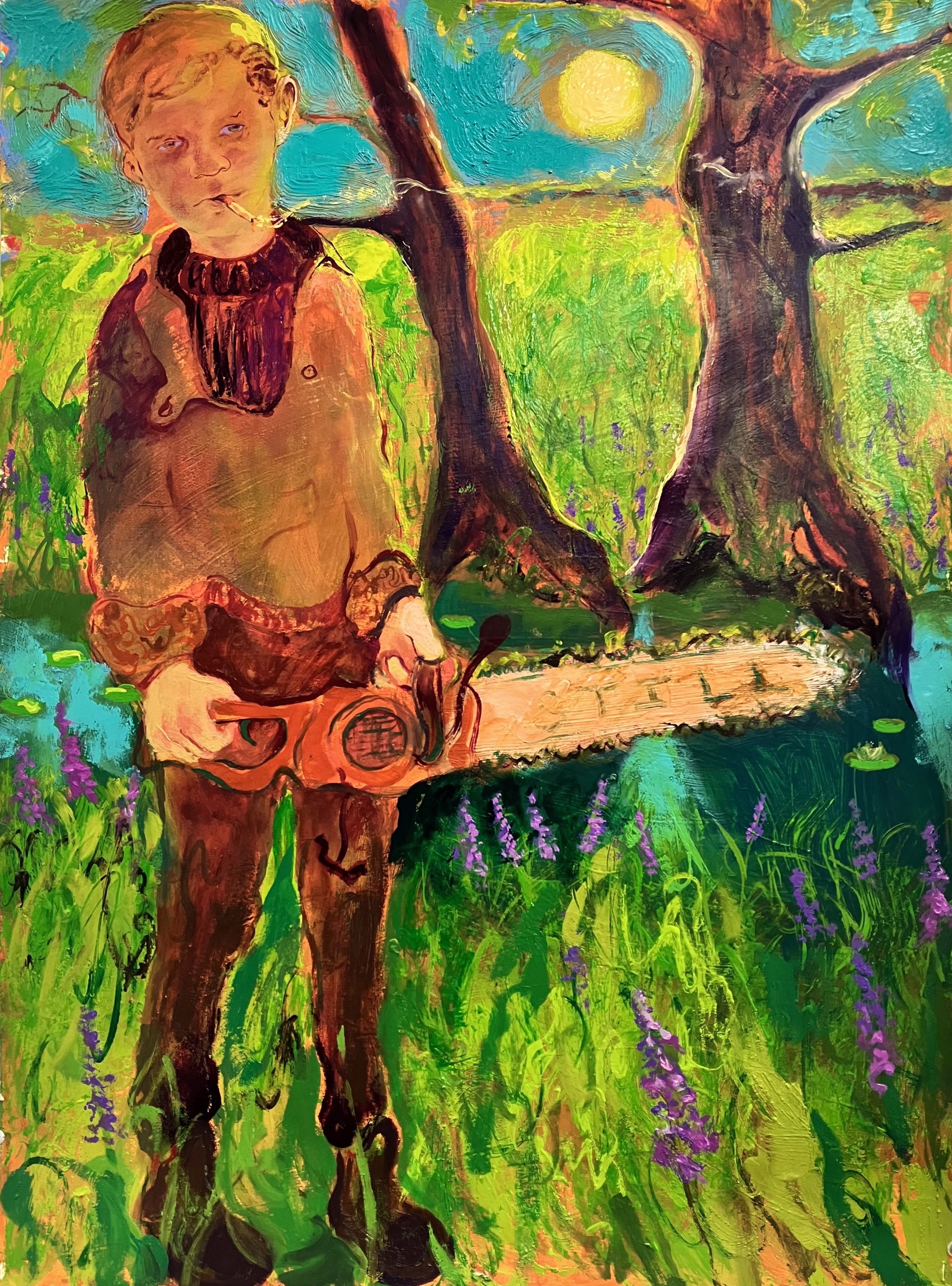 He Dreamt of Lupines (Chainsaw Kid) by Holden Willard
