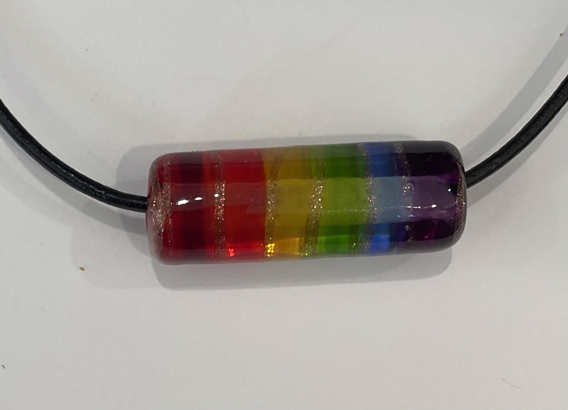 Rainbow Transparent Necklace by Emelie Hebert