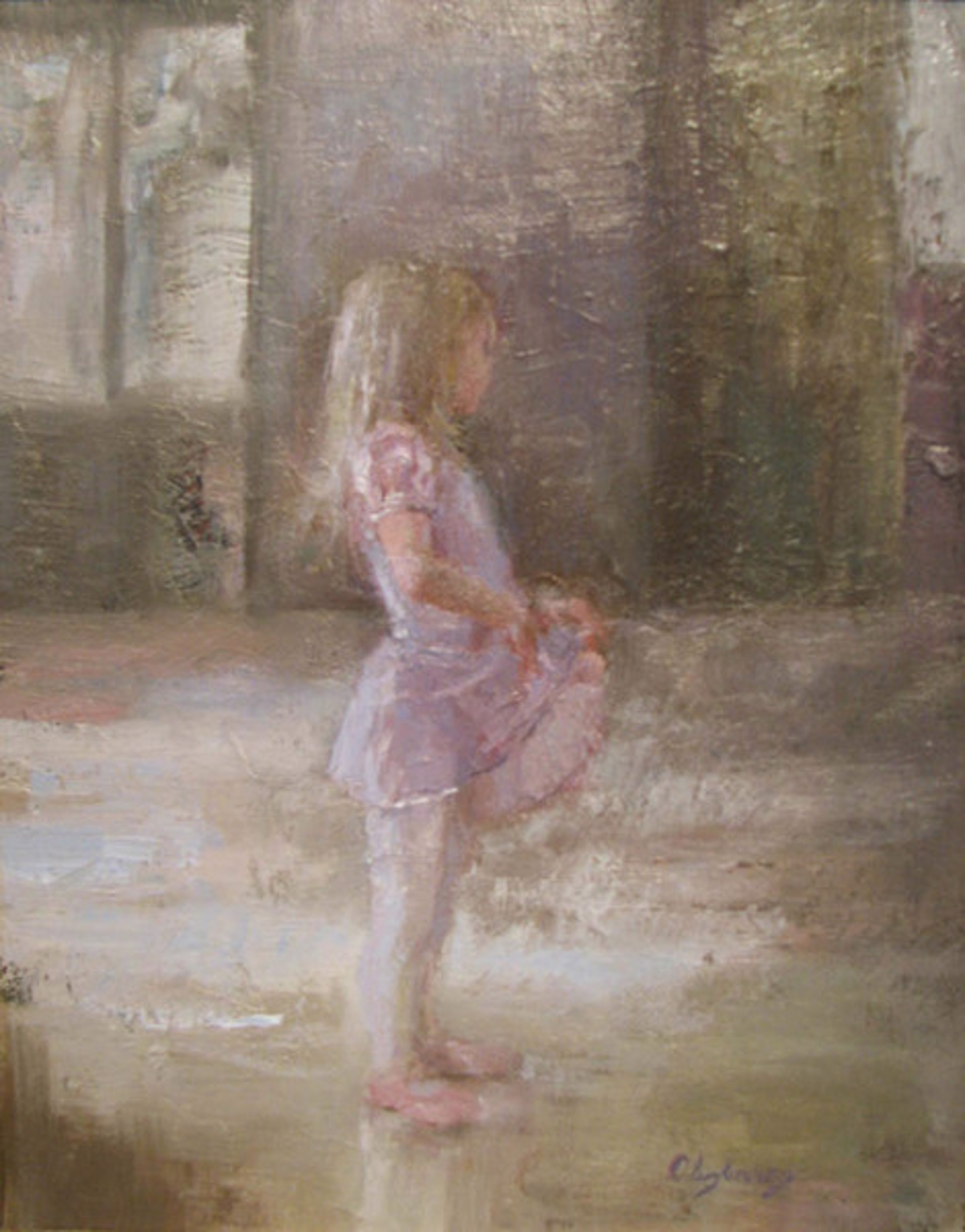 Purple Ballerina by Marci Oleszkiewicz