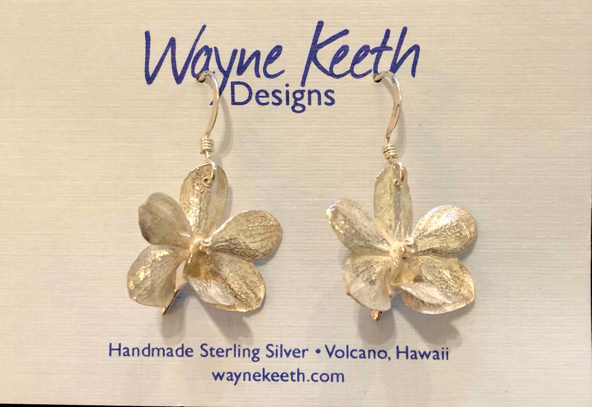 Orchid Earrings by Wayne Keeth