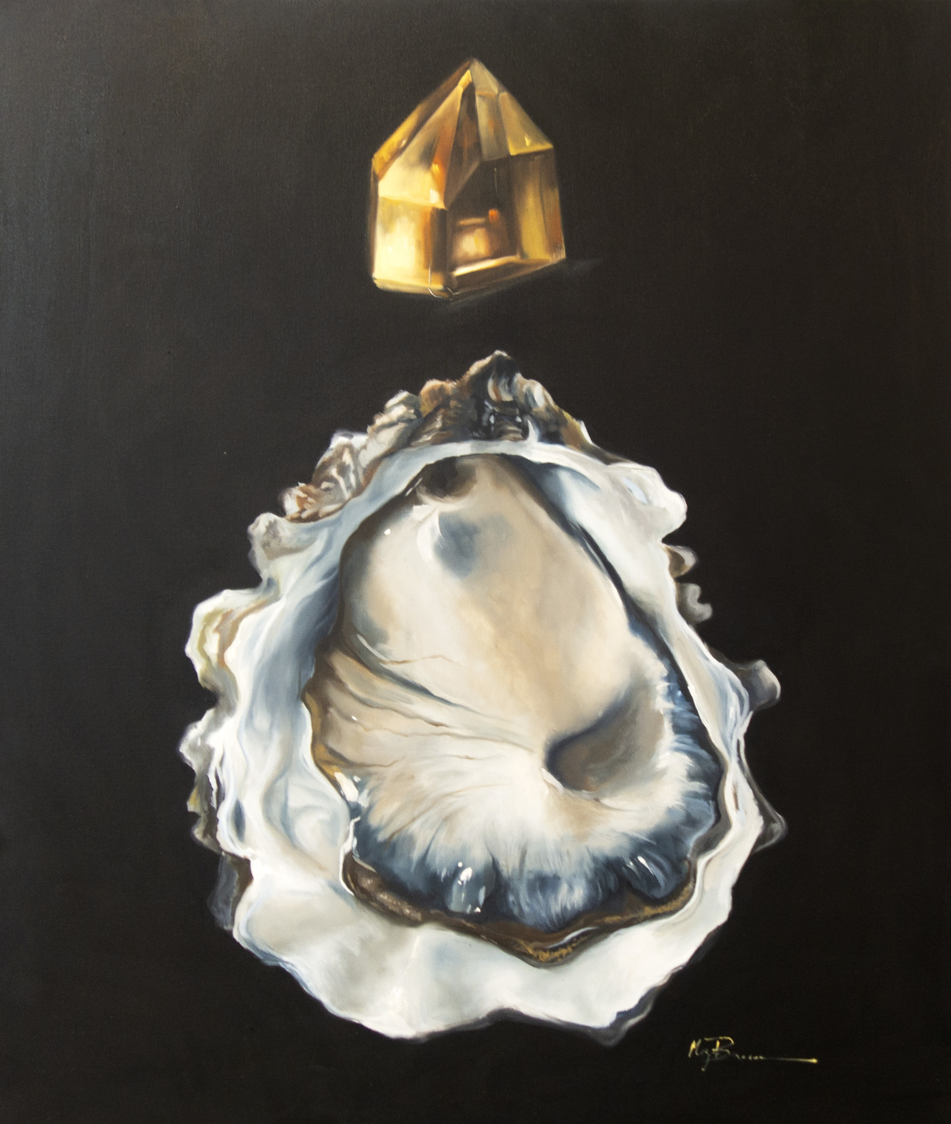 Oyster and Citrine, the Manifestation of Joy and Overcoming by Megan Buccere