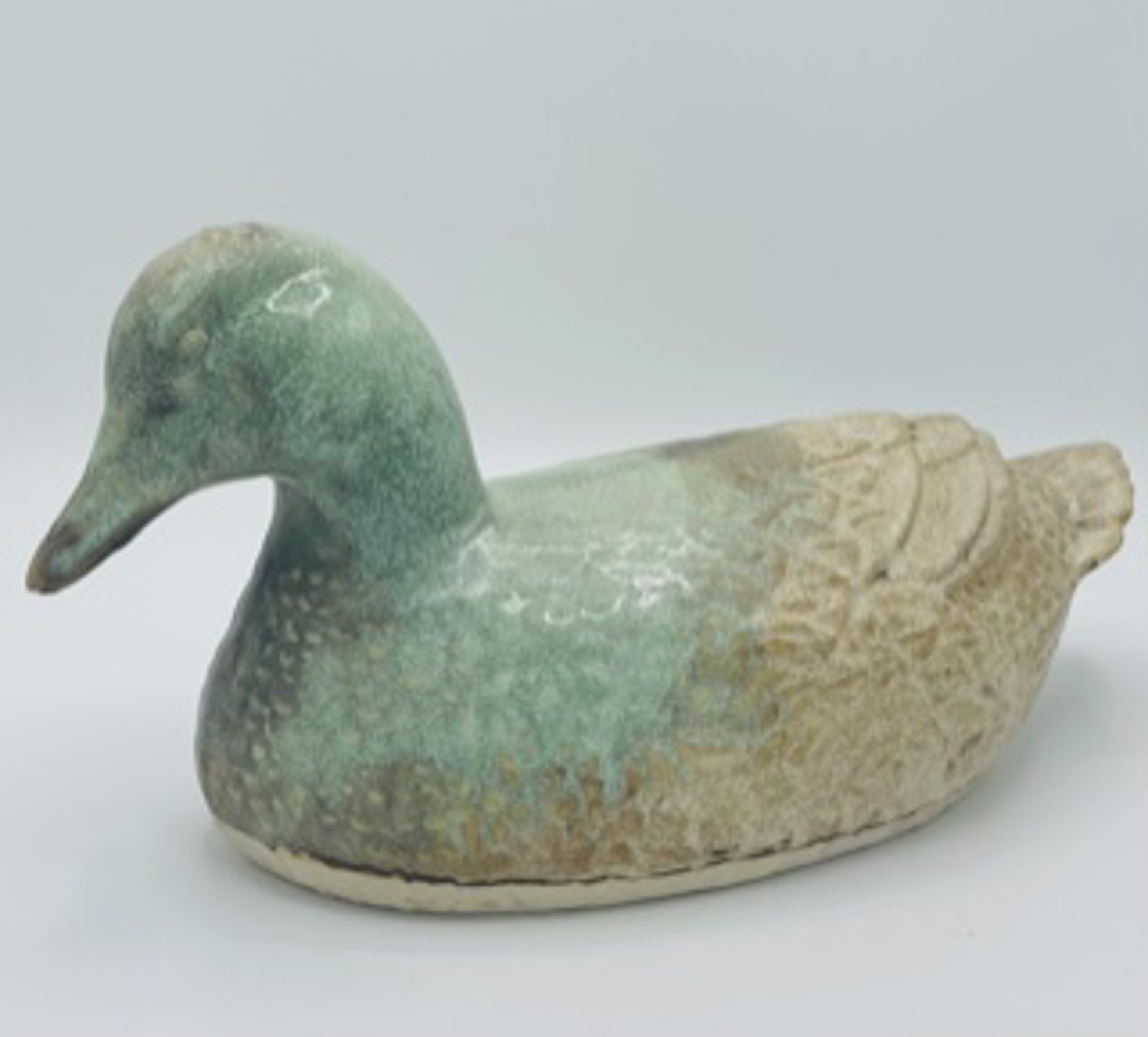 Duck with Ocean Glaze by Satterfield Pottery
