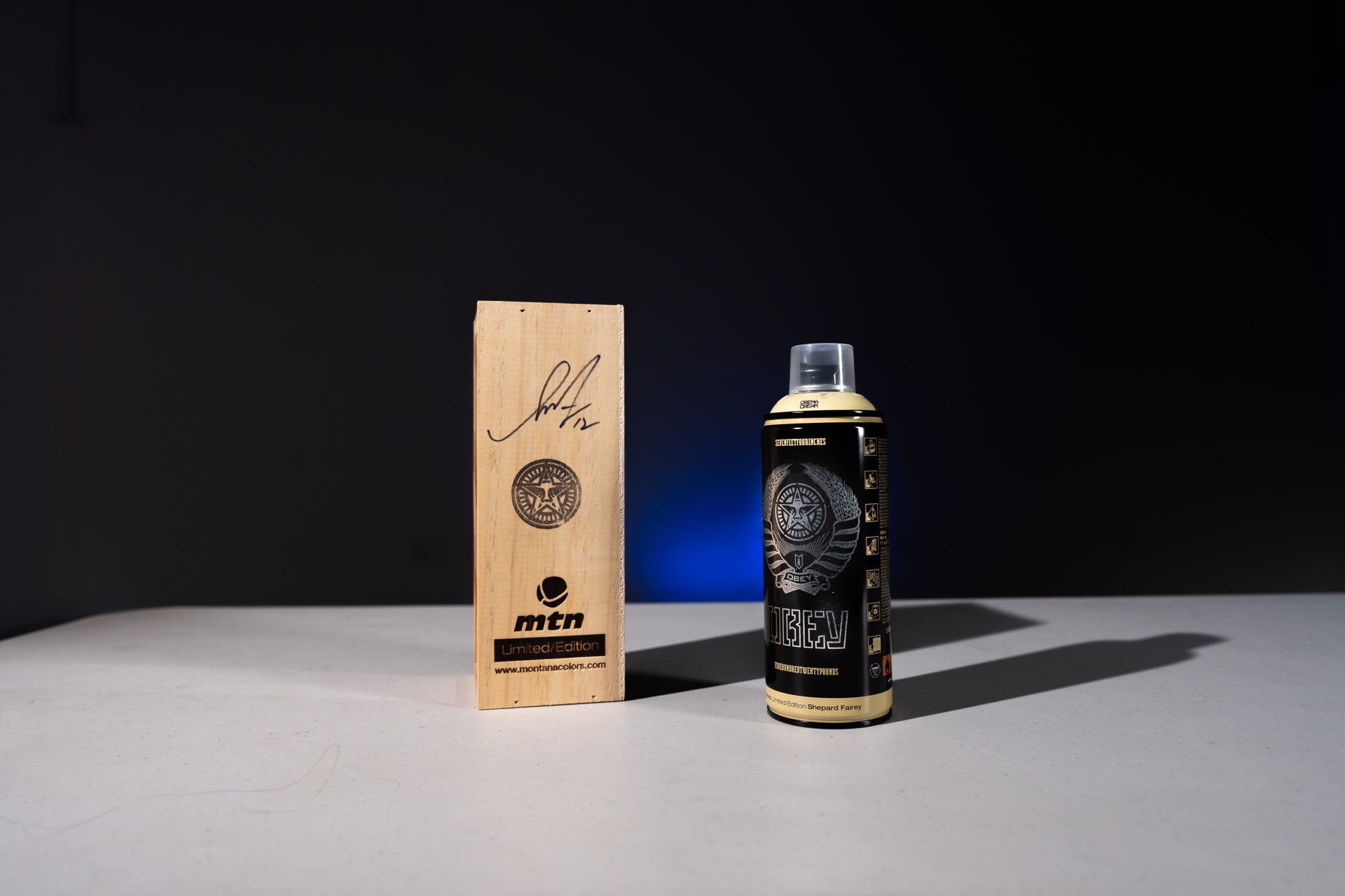 Limited Edition Spray Can (Cream) by Shepard Fairey/Mtn Cans