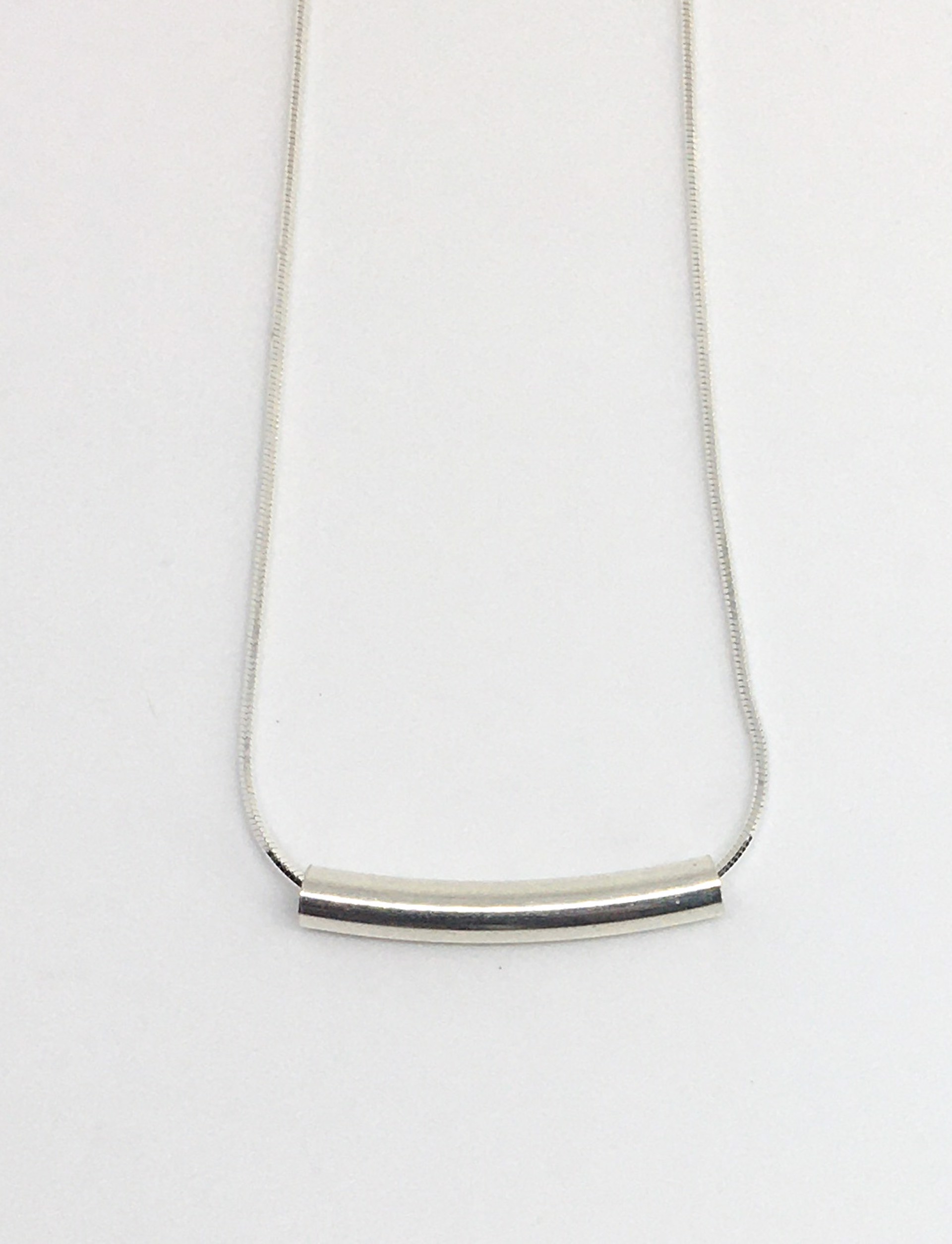 Eunity Silver Tube Necklace - Sterling Silver by Suzanne Woodworth
