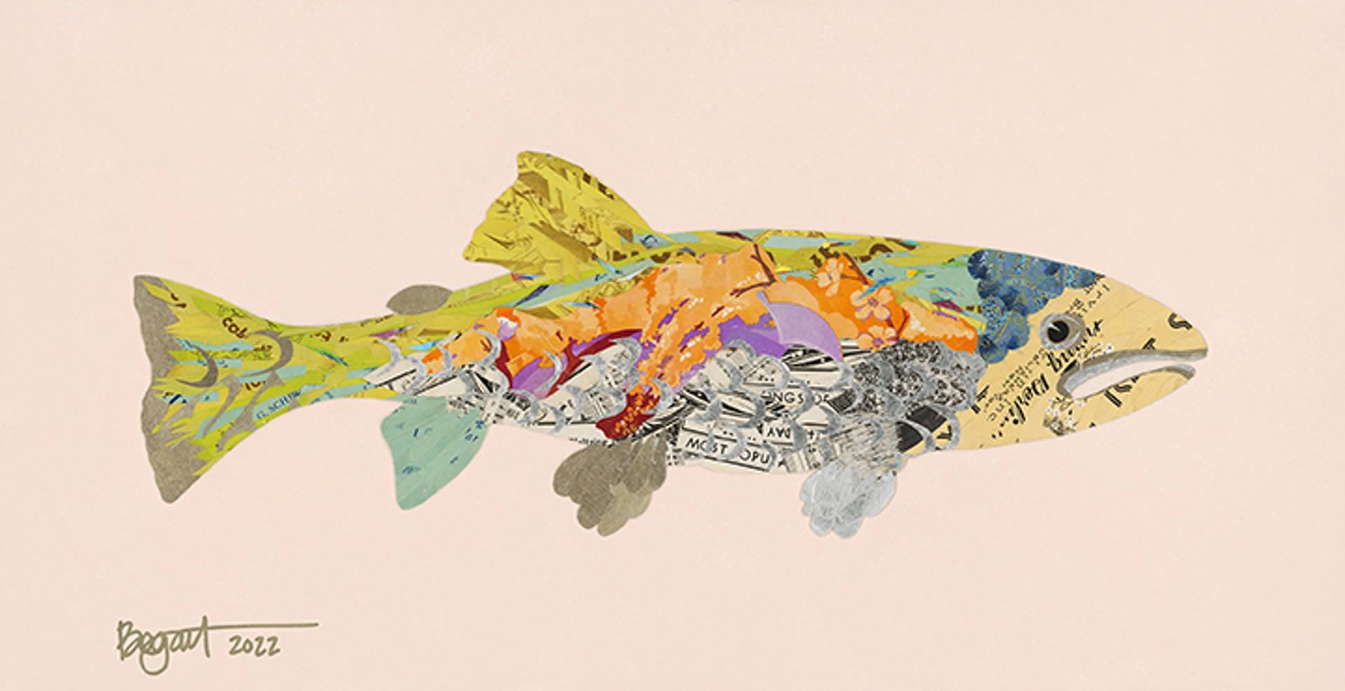 Rainbow Trout 'Biba' by Brenda Bogart - Prints