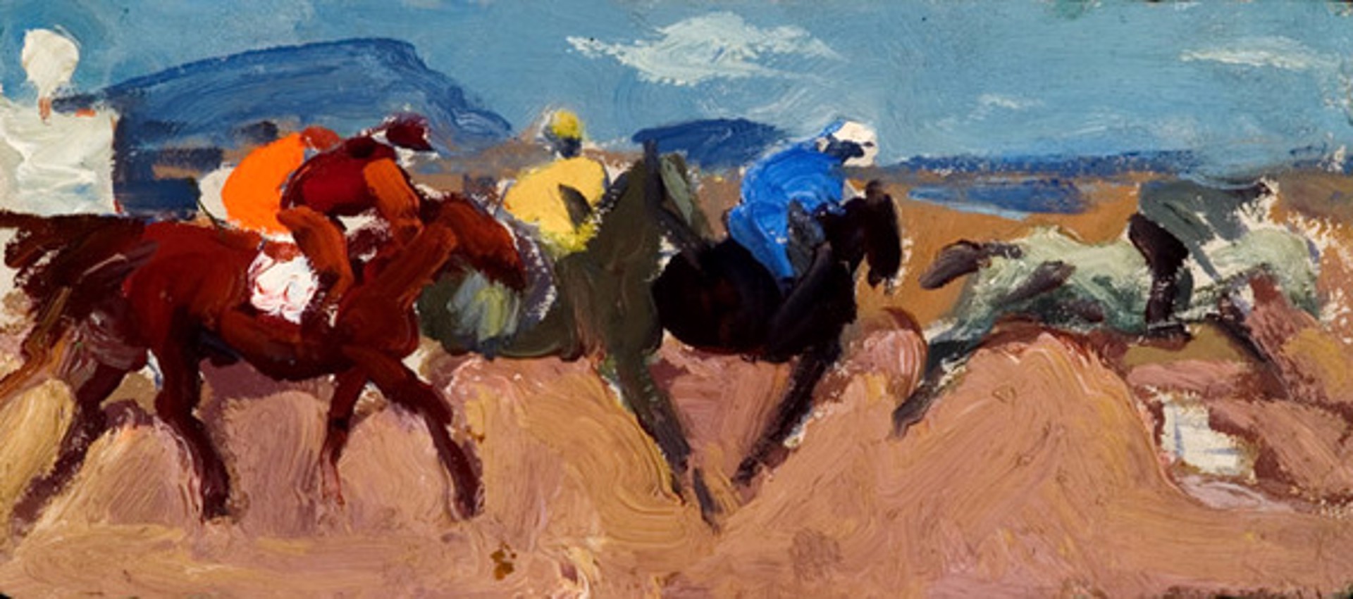 Racing Horses by Vakhtang Advadze