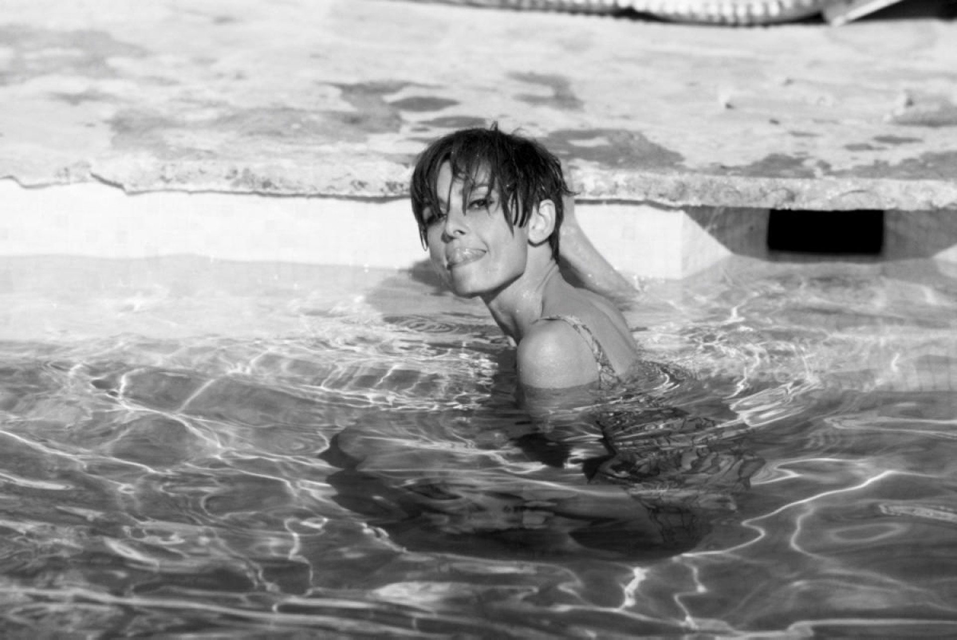 Audrey Hepburn in Pool by Terry O'Neill