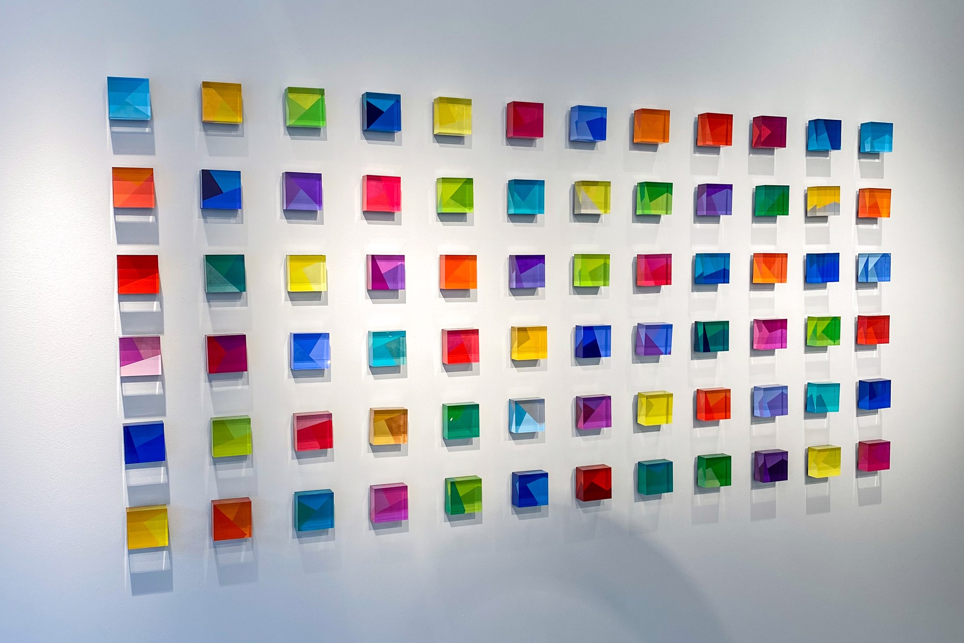 Acrylic Cube Installation by Katherine Houston