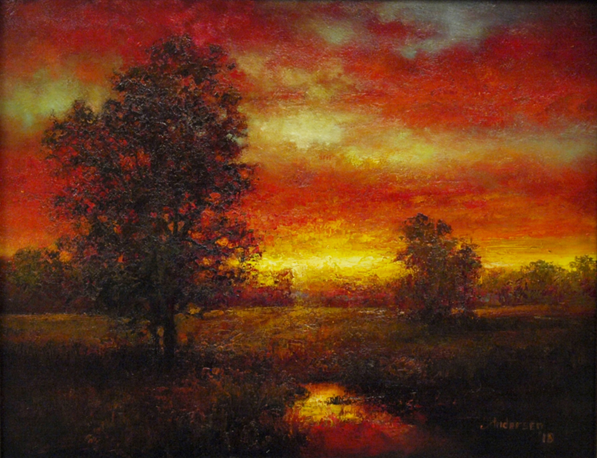 Treeline Sunset  by John Andersen