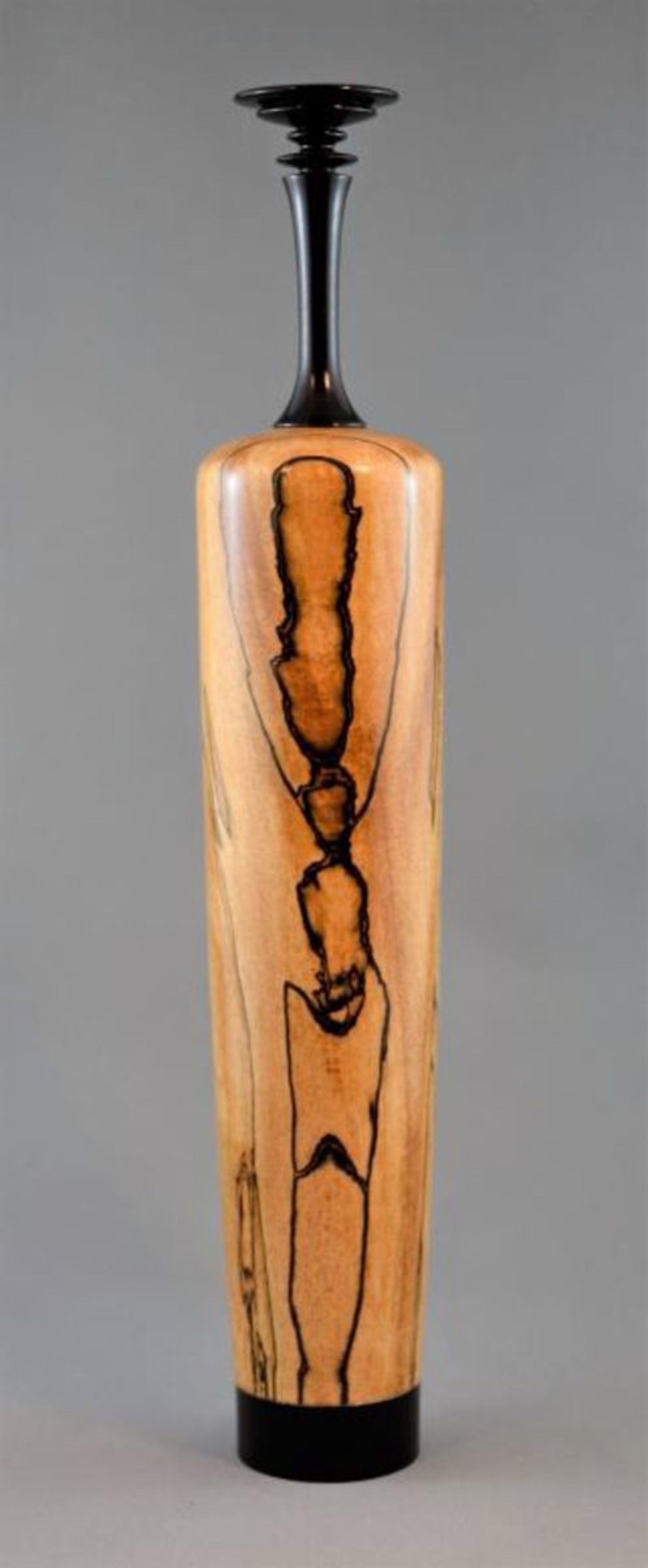 Blackwood and Spalted Maple Vase by Paul Gray Diamond